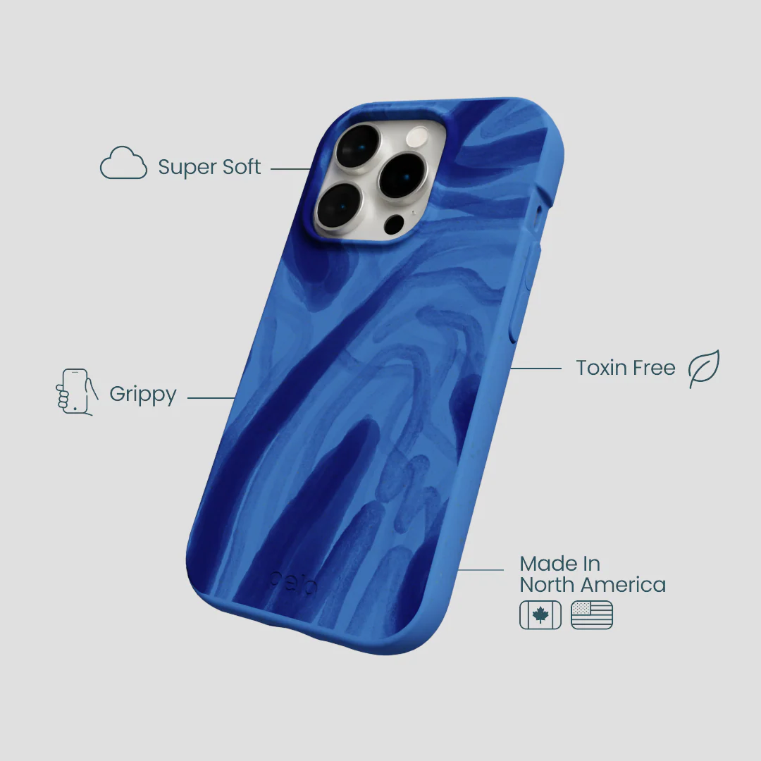 Electric Blue Blue Study iPhone 14 Pro Case - Image 4