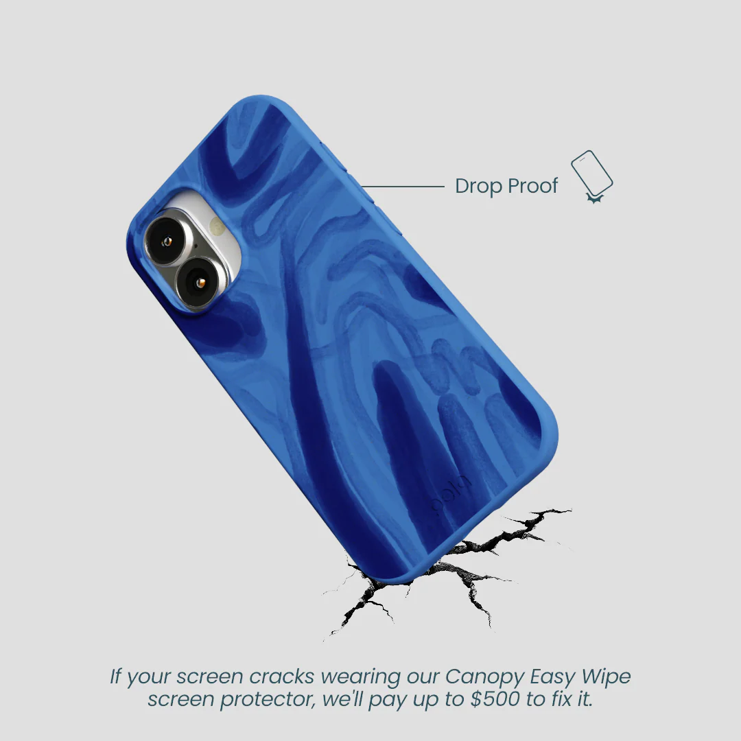 Electric Blue Blue Study iPhone 16 Case - Image 5