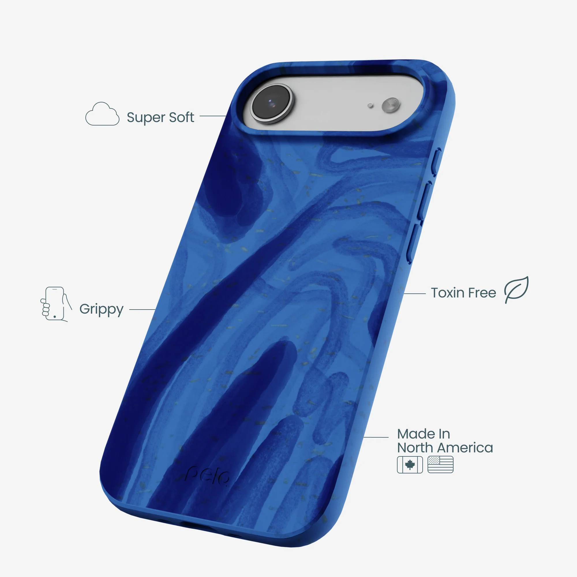 Electric Blue Blue Study iPhone Air Case - Image 4