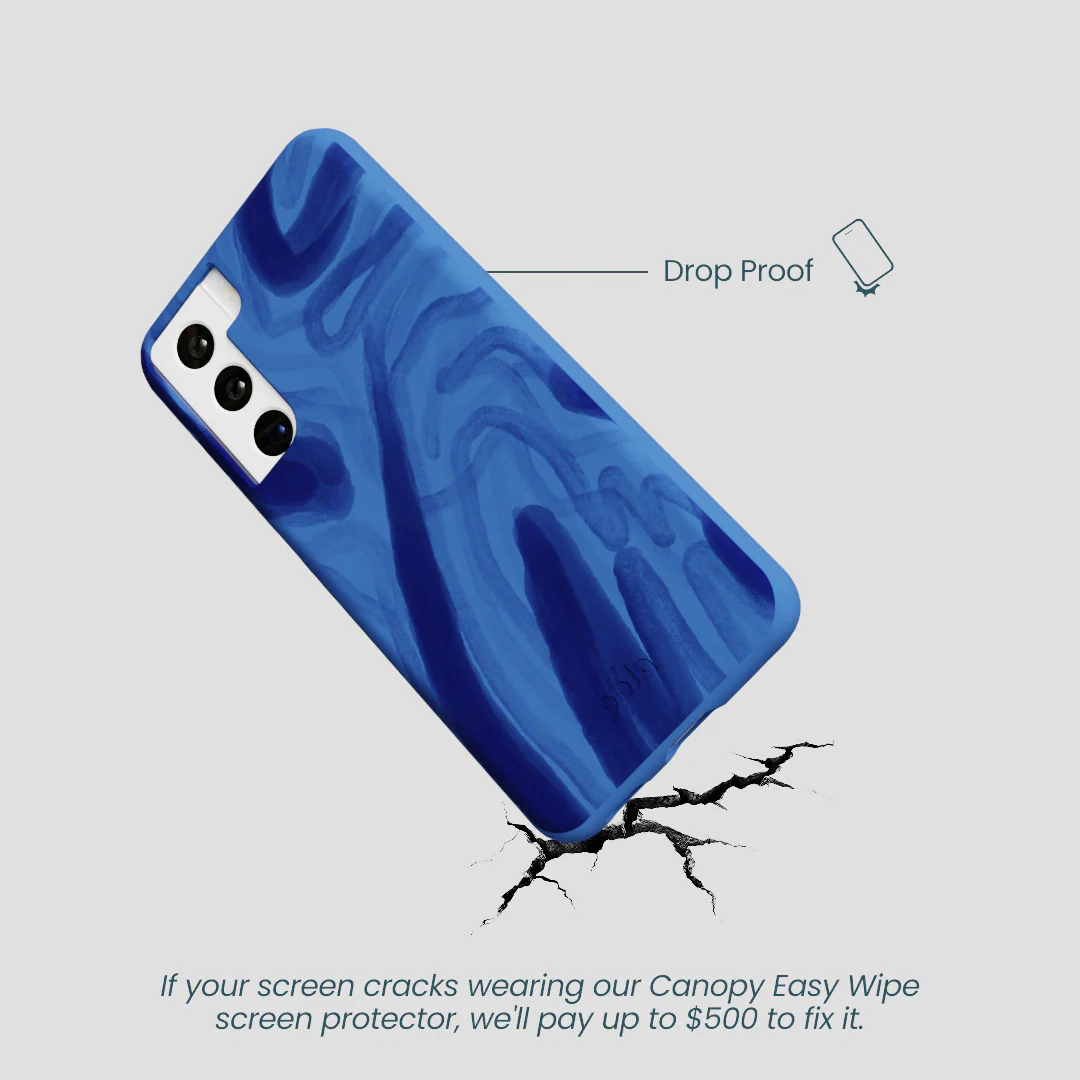 Electric Blue Blue Study Samsung Galaxy S21 Case - Image 5