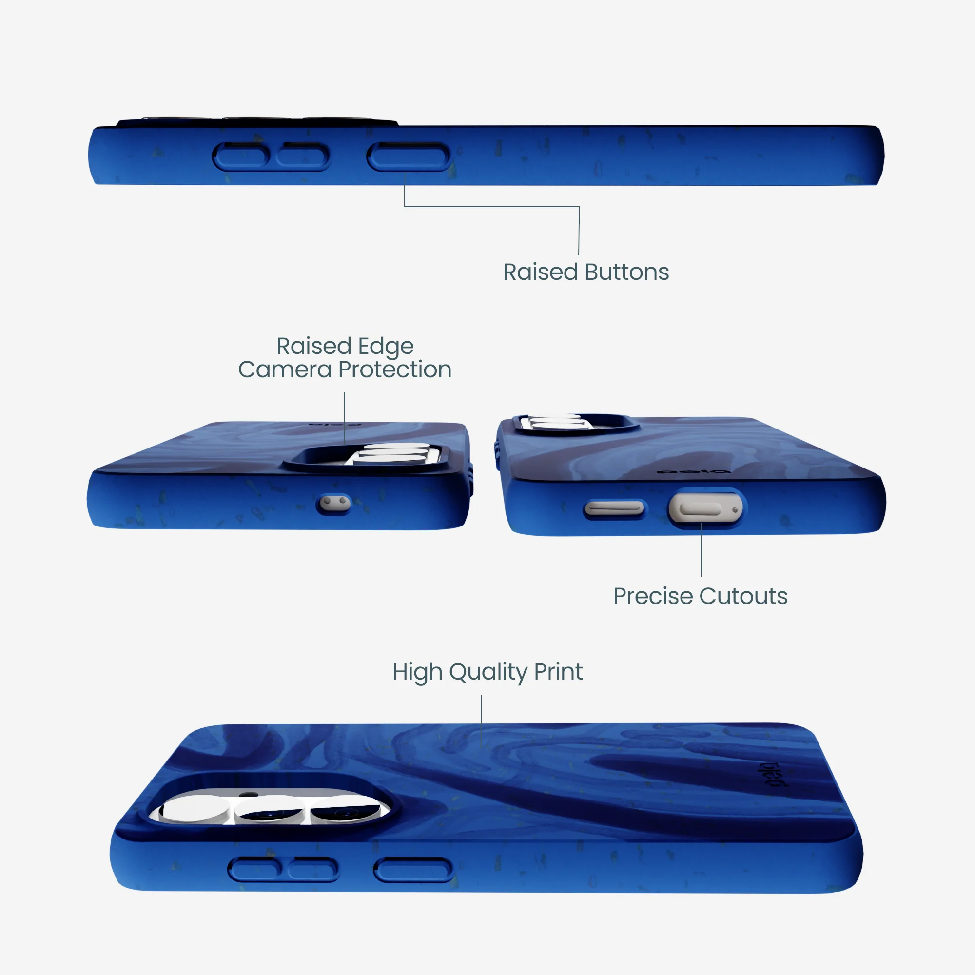 Electric Blue Blue Study Samsung Galaxy S26 Case - Image 3