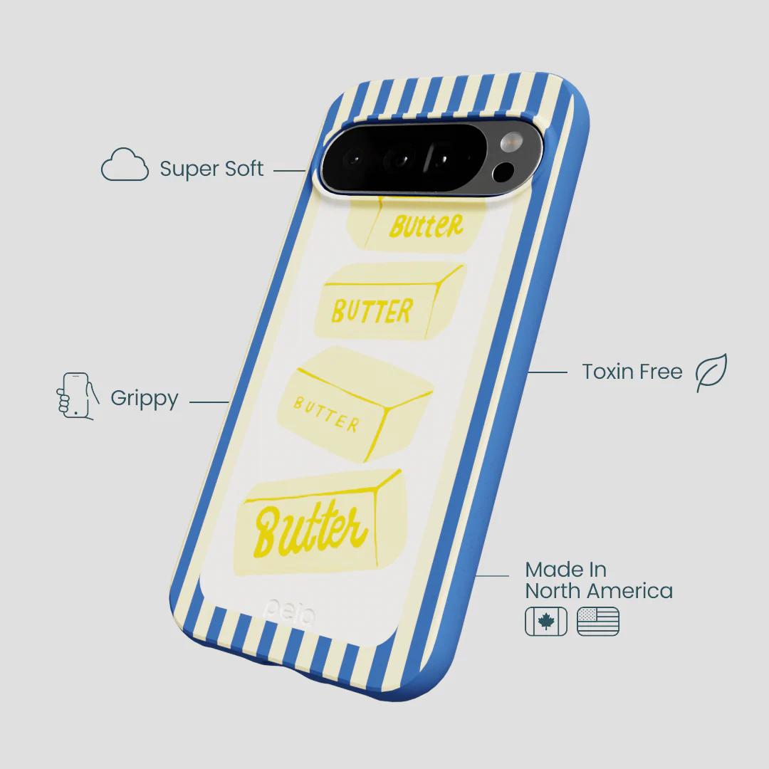 Electric Blue Butter Bars Google Pixel 10 Pro XL Case - Image 4