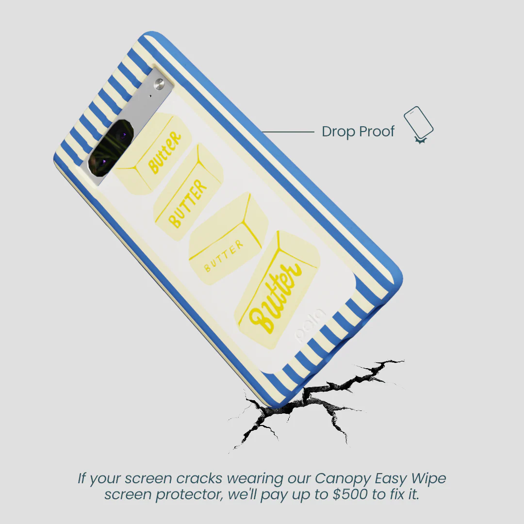 Electric Blue Butter Bars Google Pixel 7a Case - Image 5