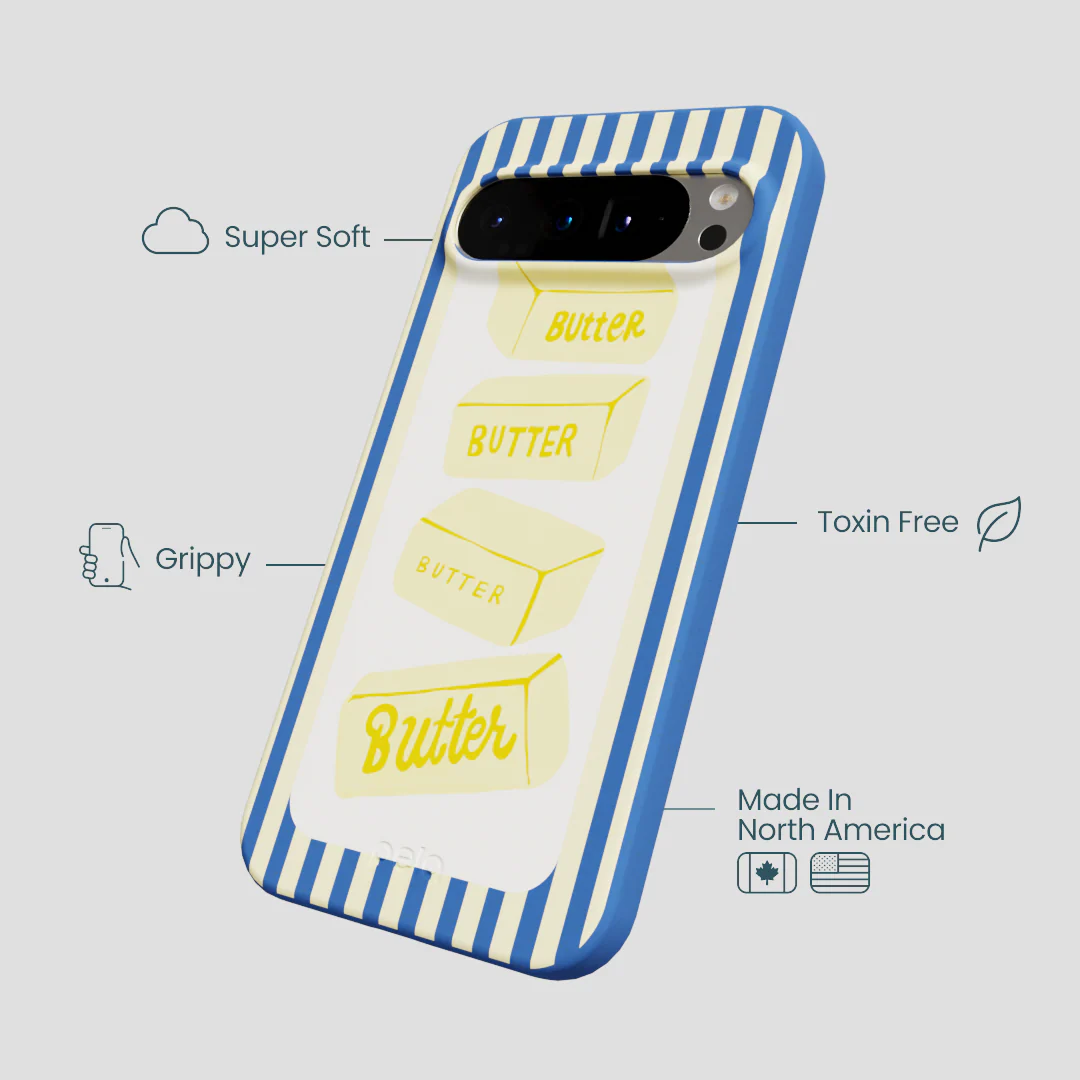 Electric Blue Butter Bars Google Pixel 9 Pro XL Case - Image 4