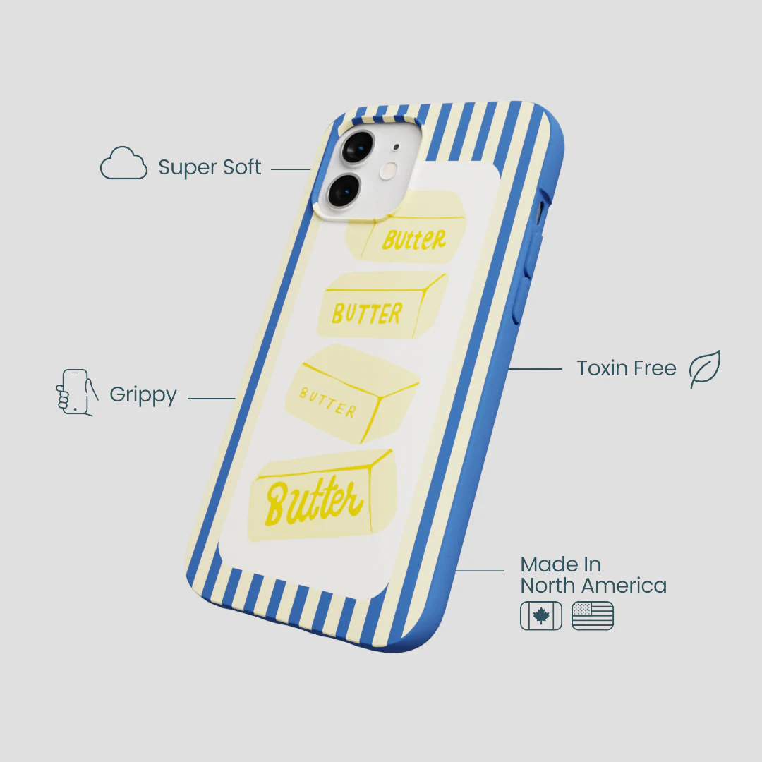 Electric Blue Butter Bars iPhone 12/ iPhone 12 Pro Case - Image 4