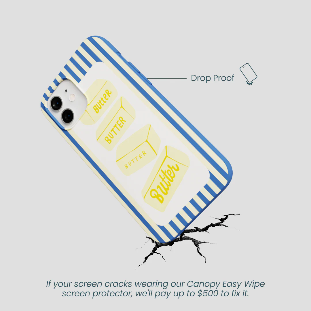 Electric Blue Butter Bars iPhone 12/ iPhone 12 Pro Case - Image 5