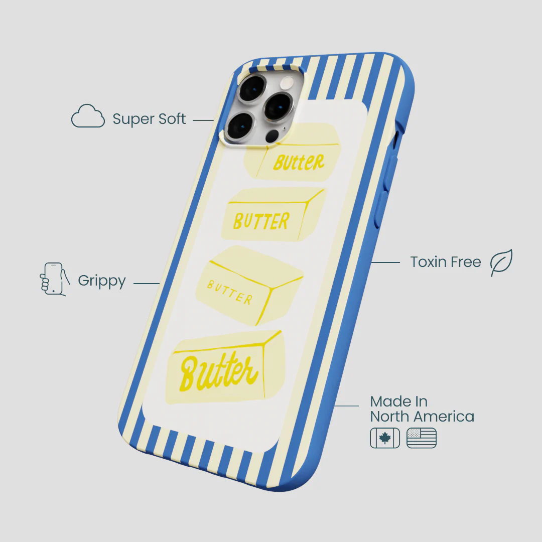 Electric Blue Butter Bars iPhone 12 Pro Max Case - Image 4