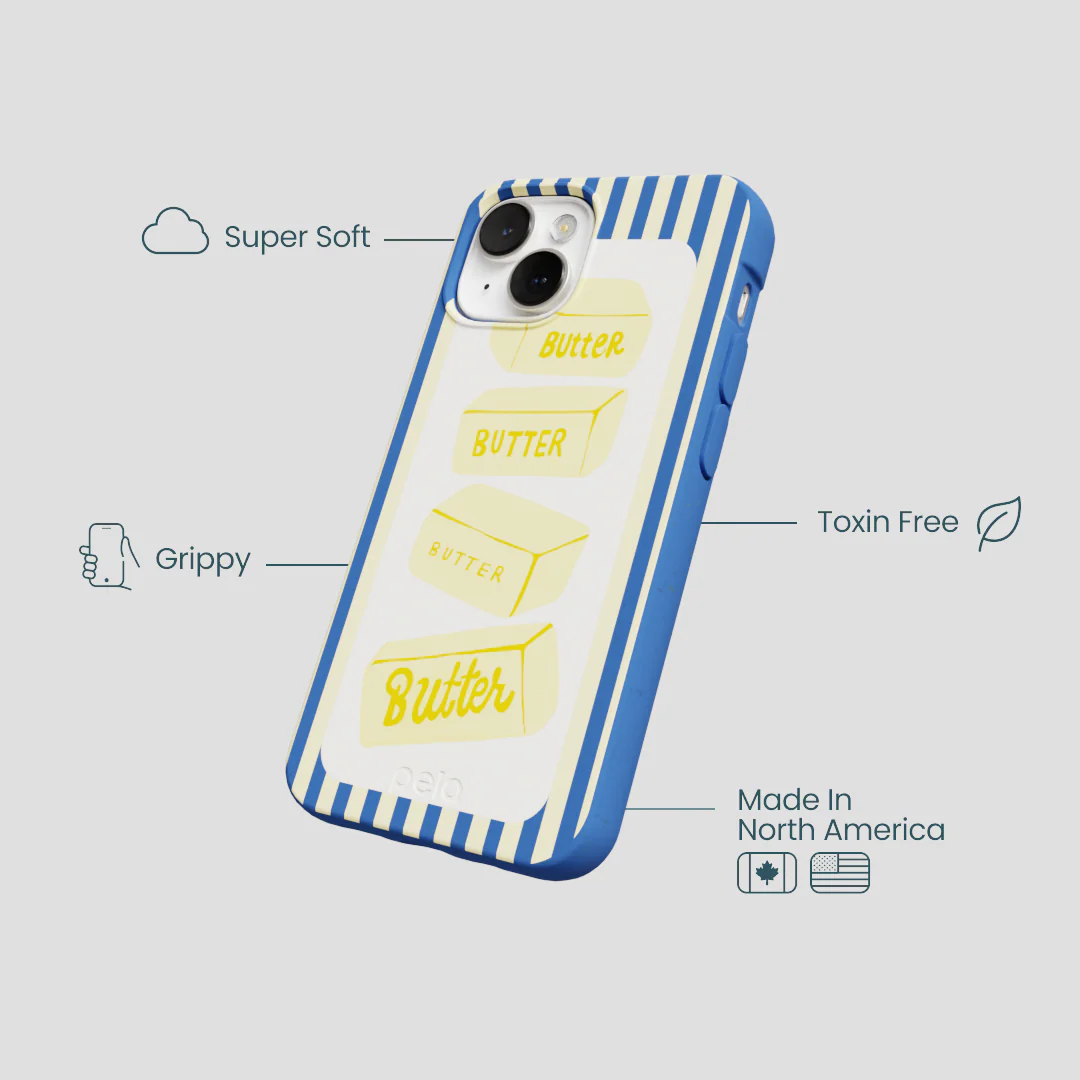Electric Blue Butter Bars iPhone 13 Mini Case - Image 4