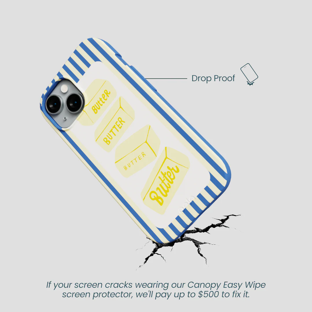 Electric Blue Butter Bars iPhone 14 Case - Image 5