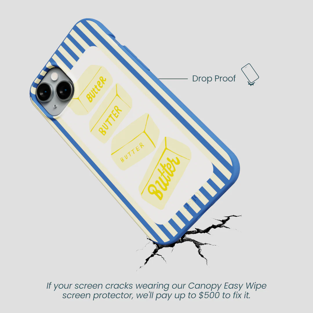 Electric Blue Butter Bars iPhone 14 Plus Case - Image 5