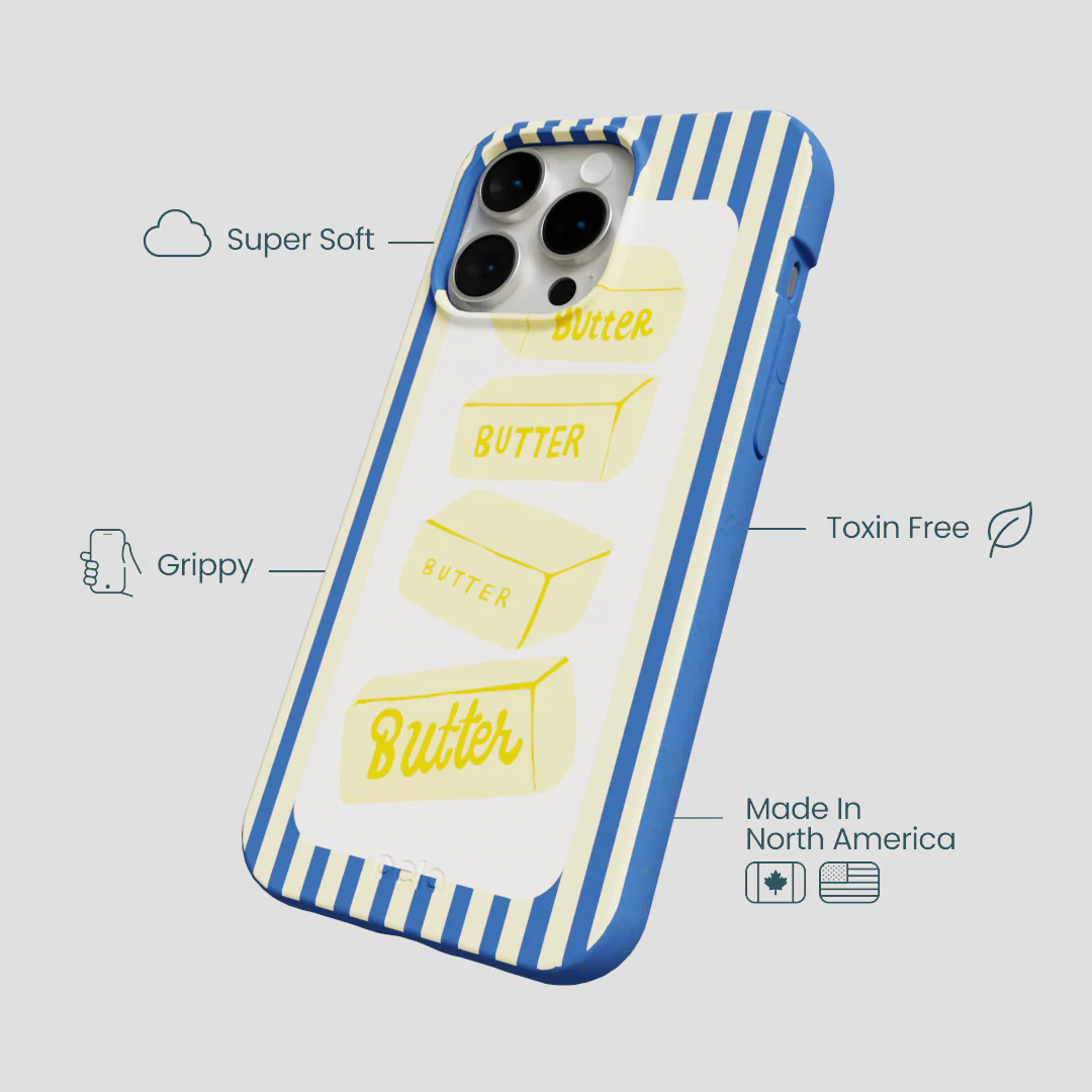 Electric Blue Butter Bars iPhone 14 Pro Max Case - Image 4
