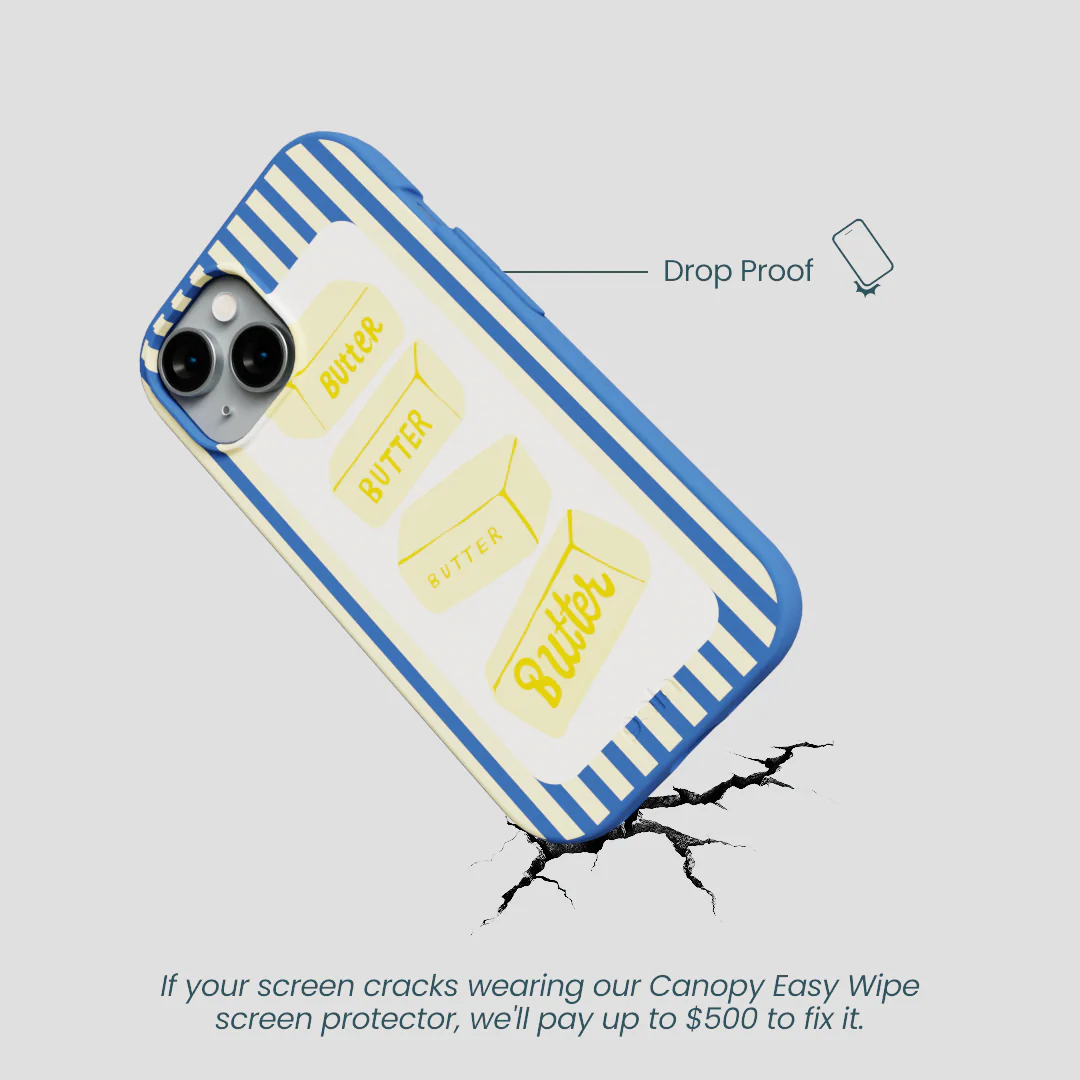 Electric Blue Butter Bars iPhone 15 Case - Image 5