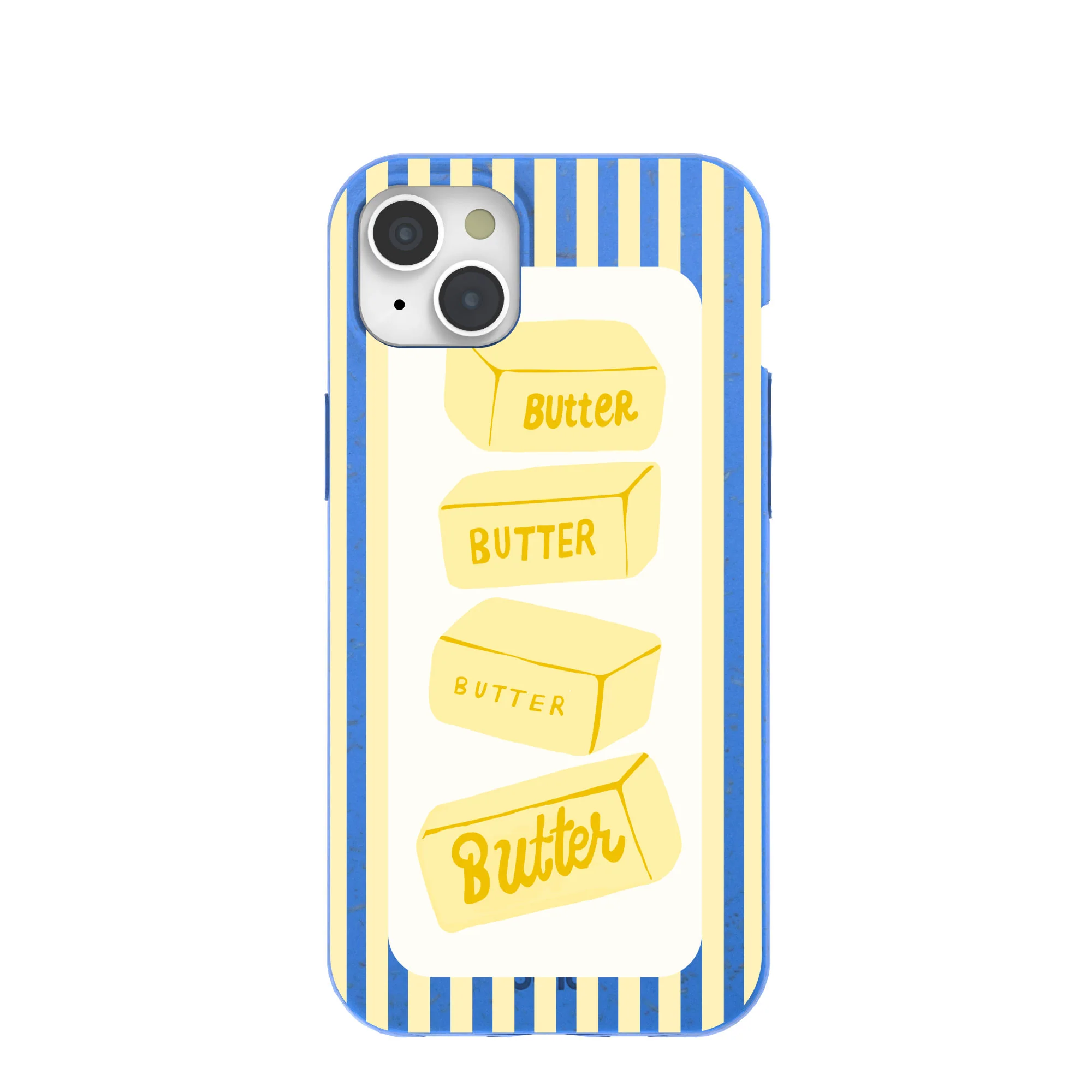 Electric Blue Butter Bars iPhone 15 Plus Case