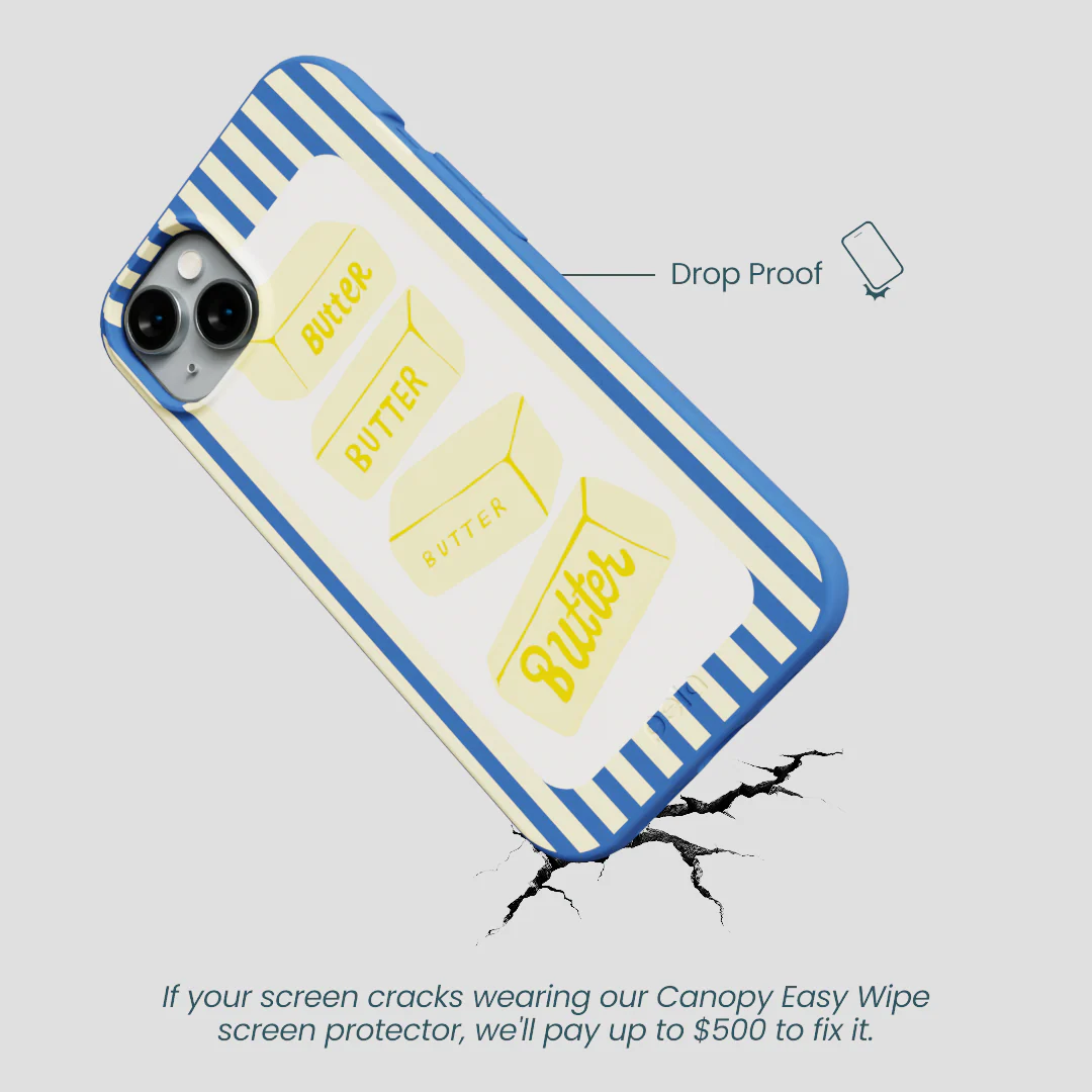 Electric Blue Butter Bars iPhone 15 Plus Case - Image 5