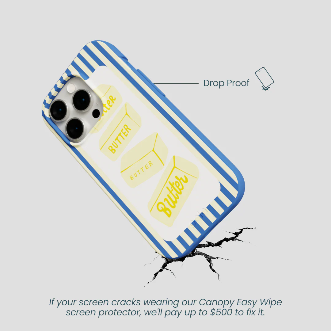 Electric Blue Butter Bars iPhone 15 Pro Case - Image 5