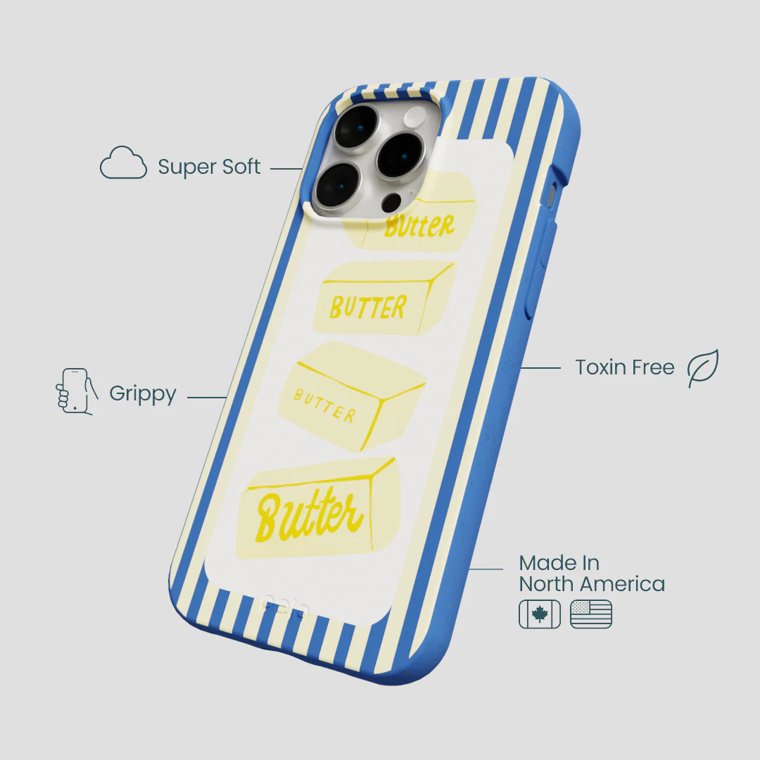 Electric Blue Butter Bars iPhone 15 Pro Max Case - Image 4