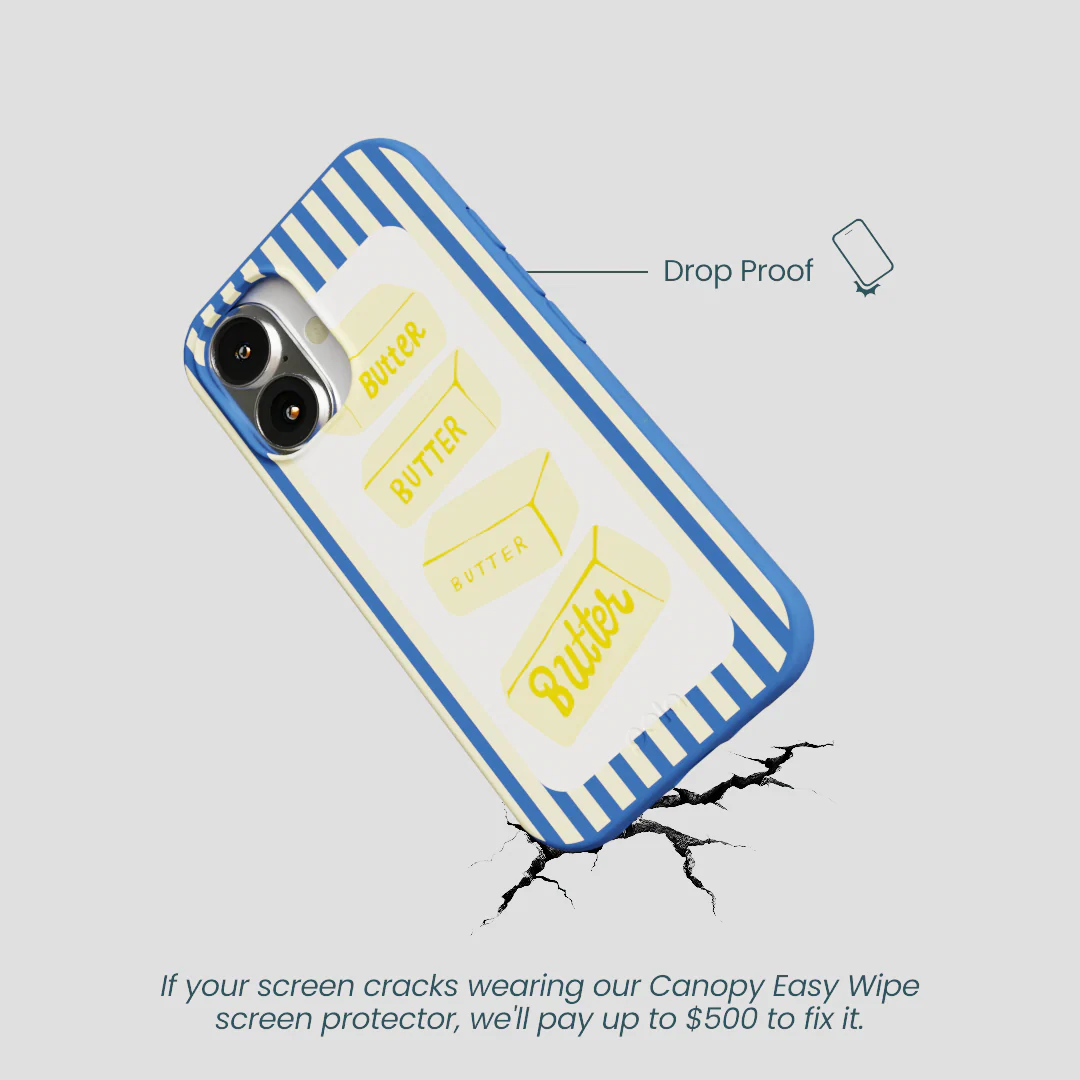 Electric Blue Butter Bars iPhone 16 Case - Image 5