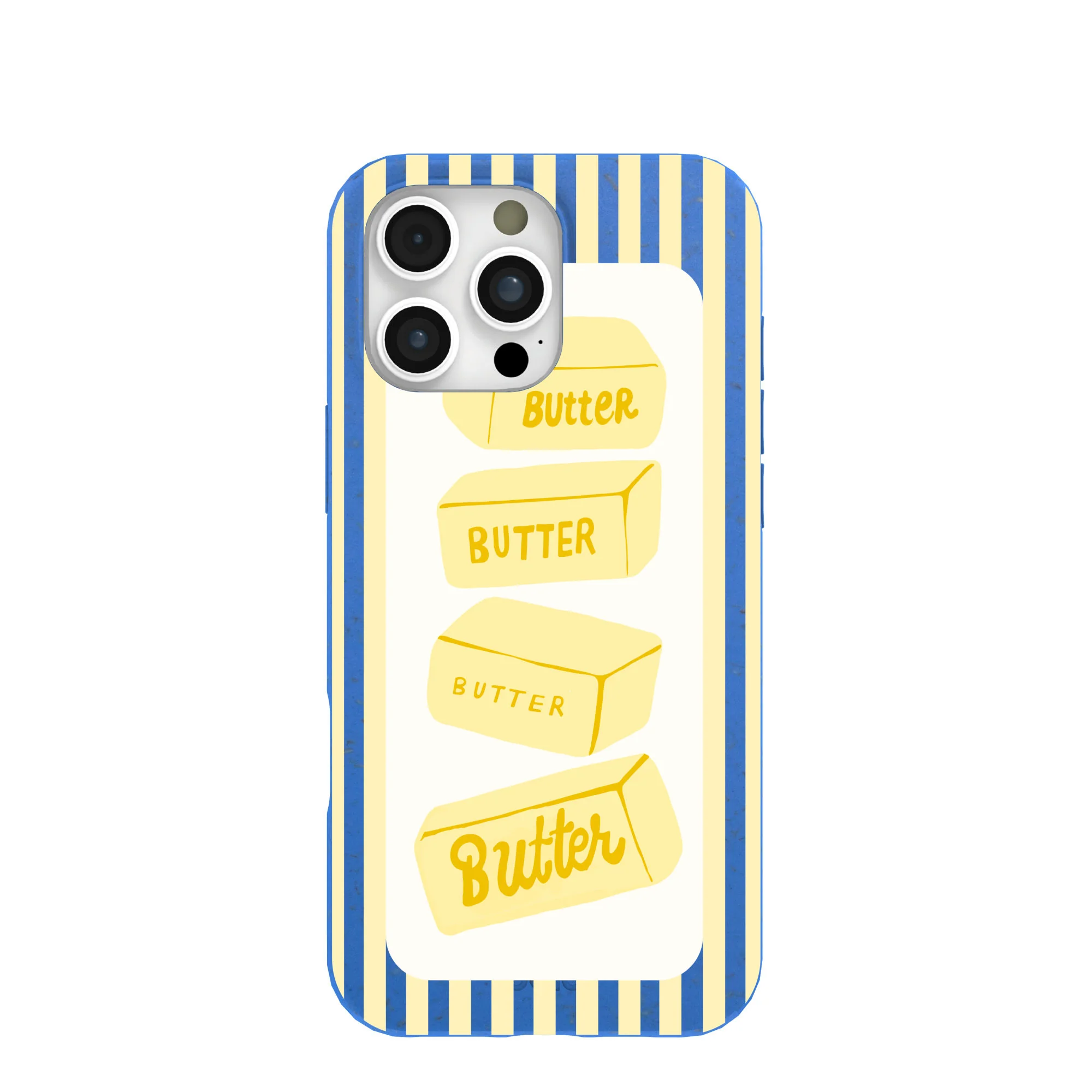 Electric Blue Butter Bars iPhone 16 Pro Max Case