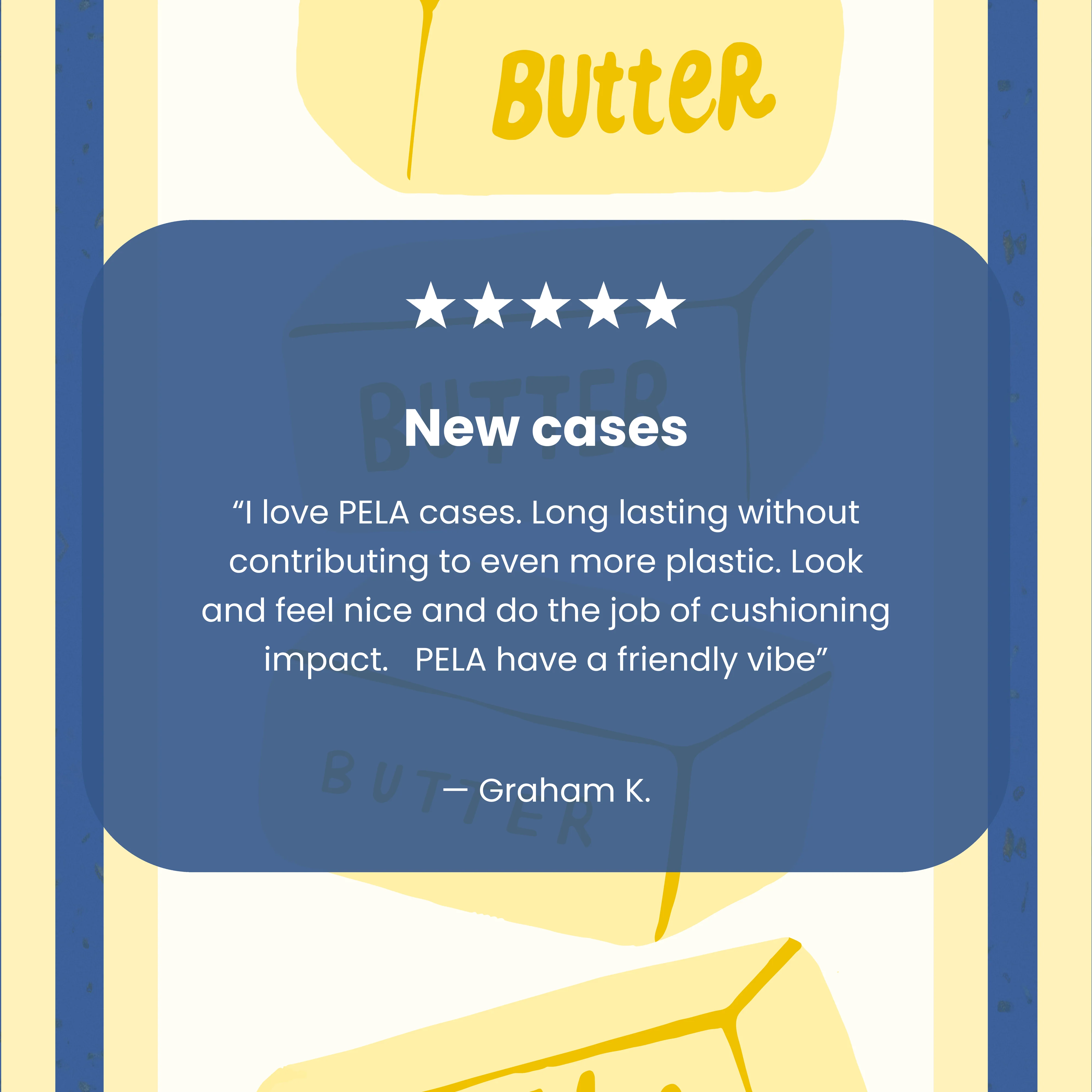 Electric Blue Butter Bars Google Pixel 6a Case - Image 8