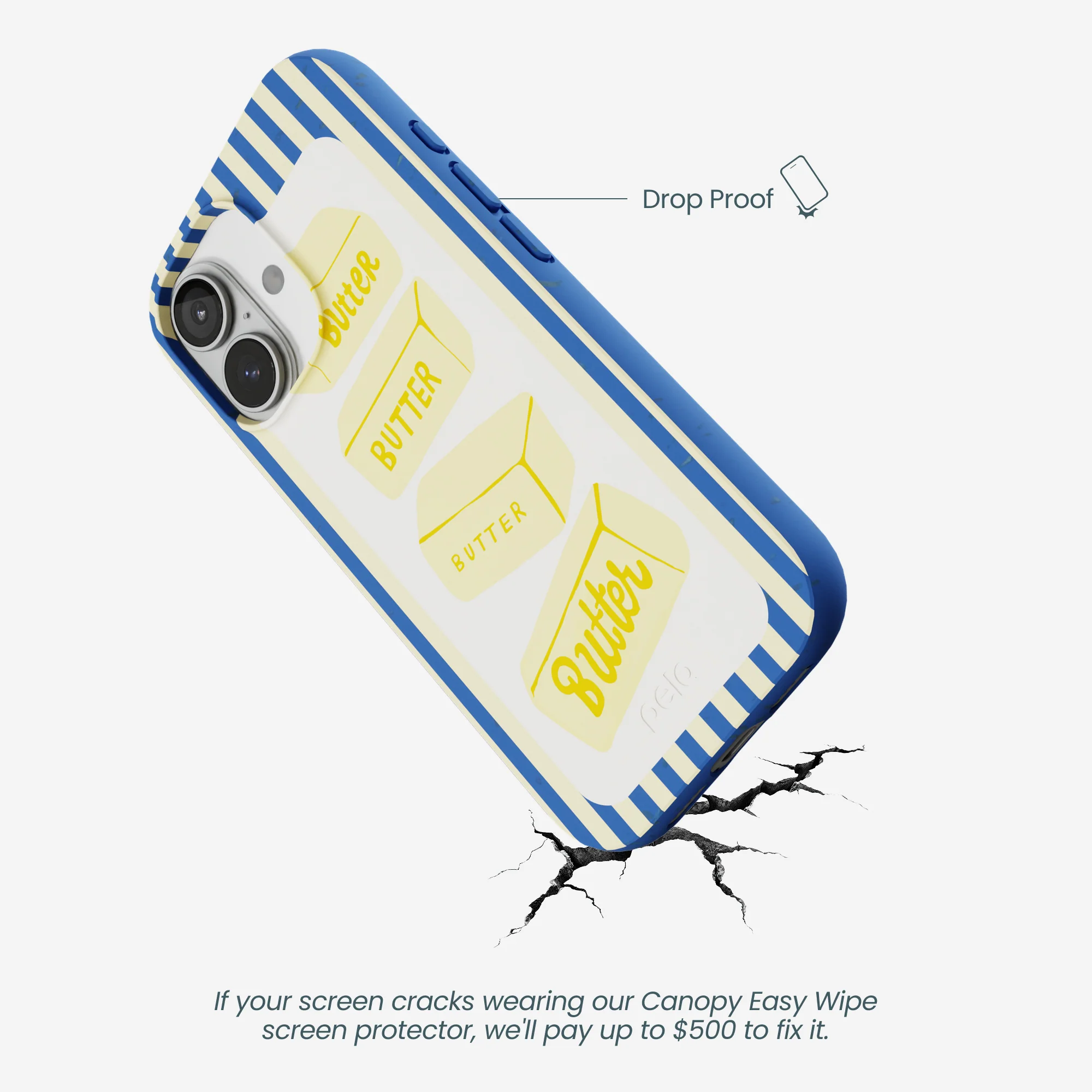 Electric Blue Butter Bars iPhone 17 Case - Image 5