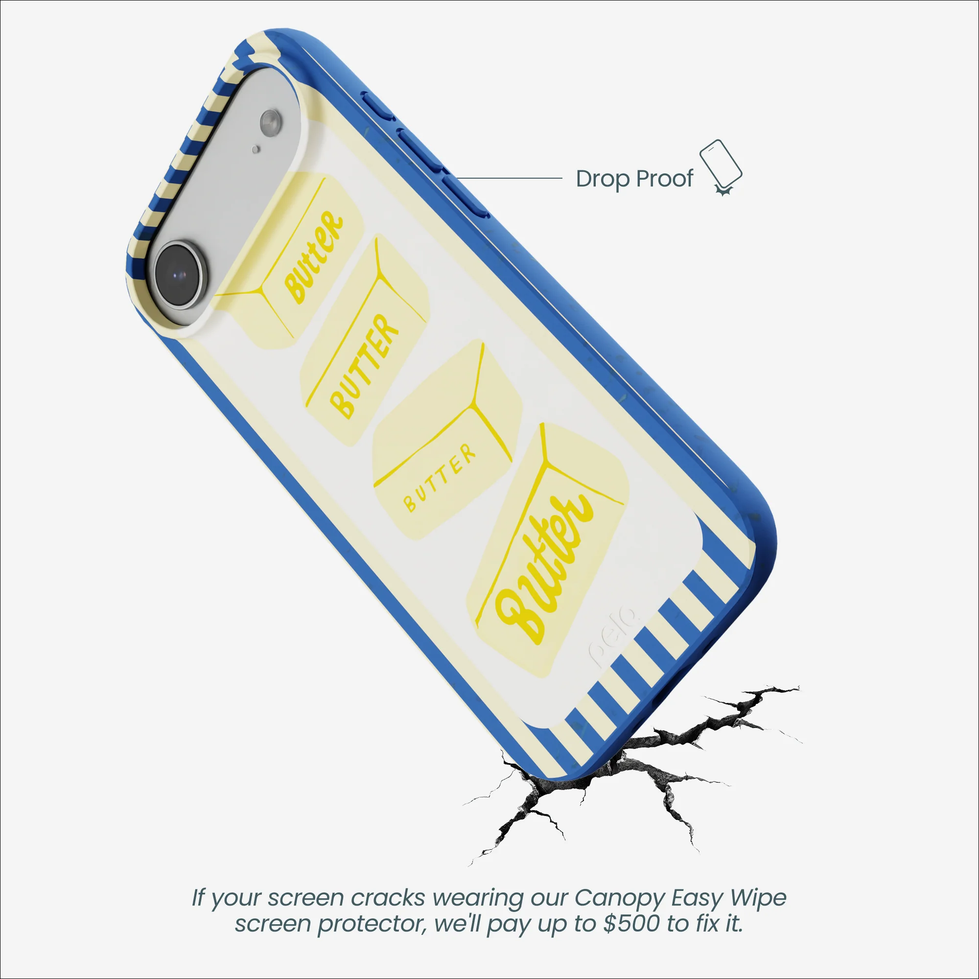 Electric Blue Butter Bars iPhone Air Case - Image 5