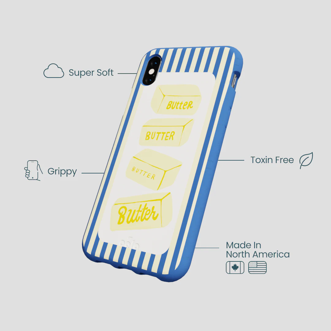 Electric Blue Butter Bars iPhone XR Case - Image 4