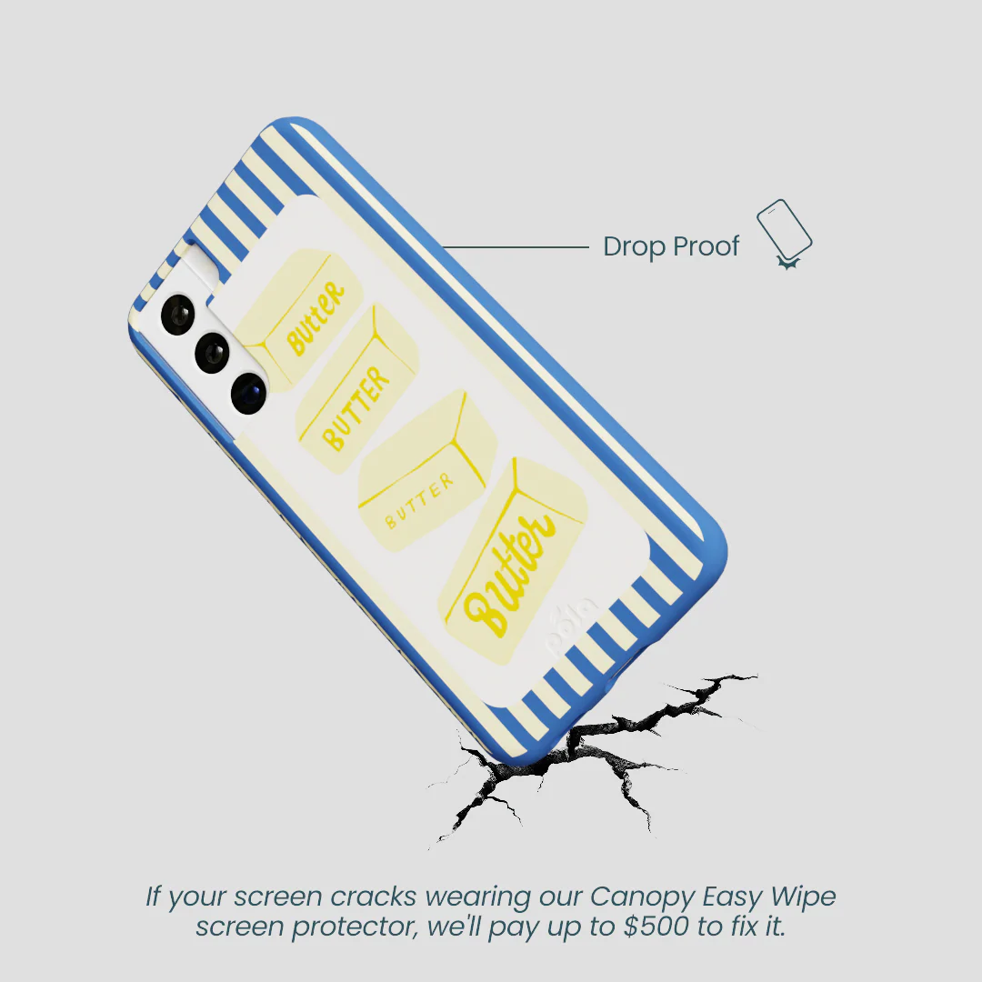Electric Blue Butter Bars Samsung Galaxy S21 Case - Image 5
