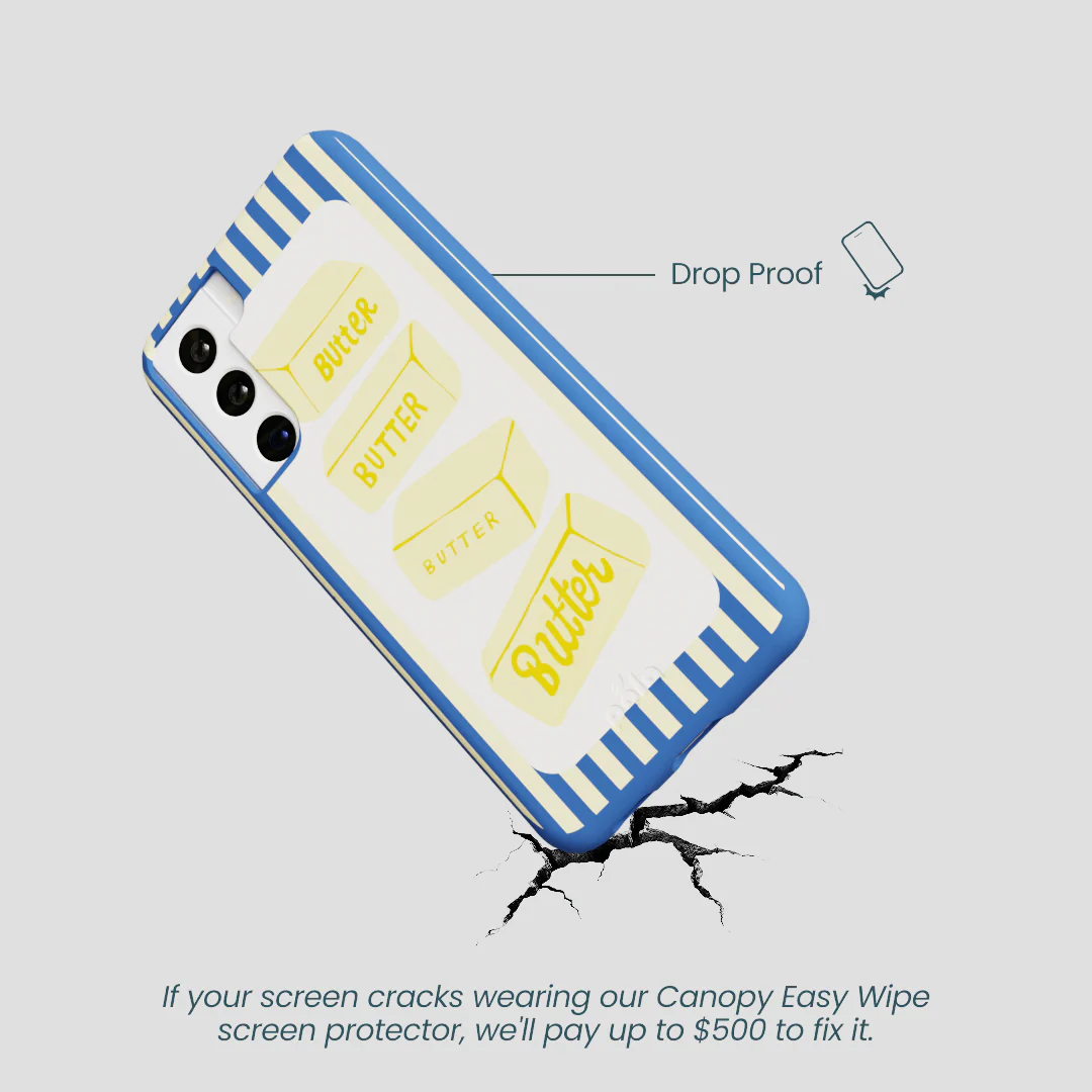Electric Blue Butter Bars Samsung Galaxy S22 Case - Image 5