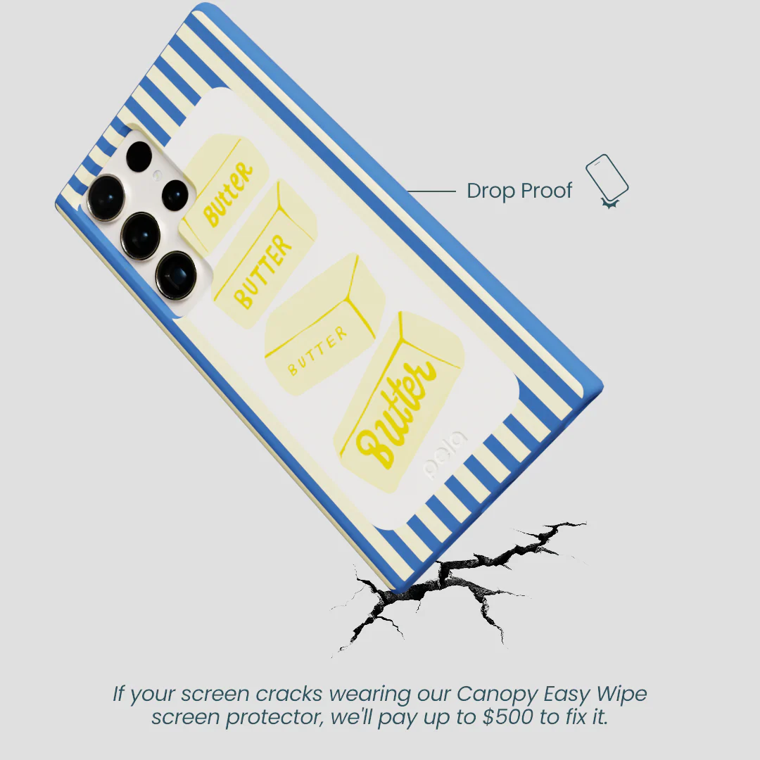 Electric Blue Butter Bars Samsung Galaxy S24 Ultra Case - Image 5