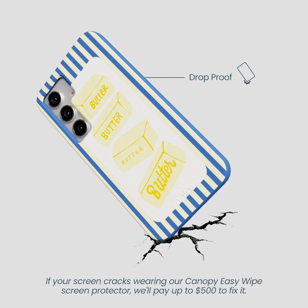 Electric Blue Butter Bars Samsung Galaxy S25 Case - Image 5