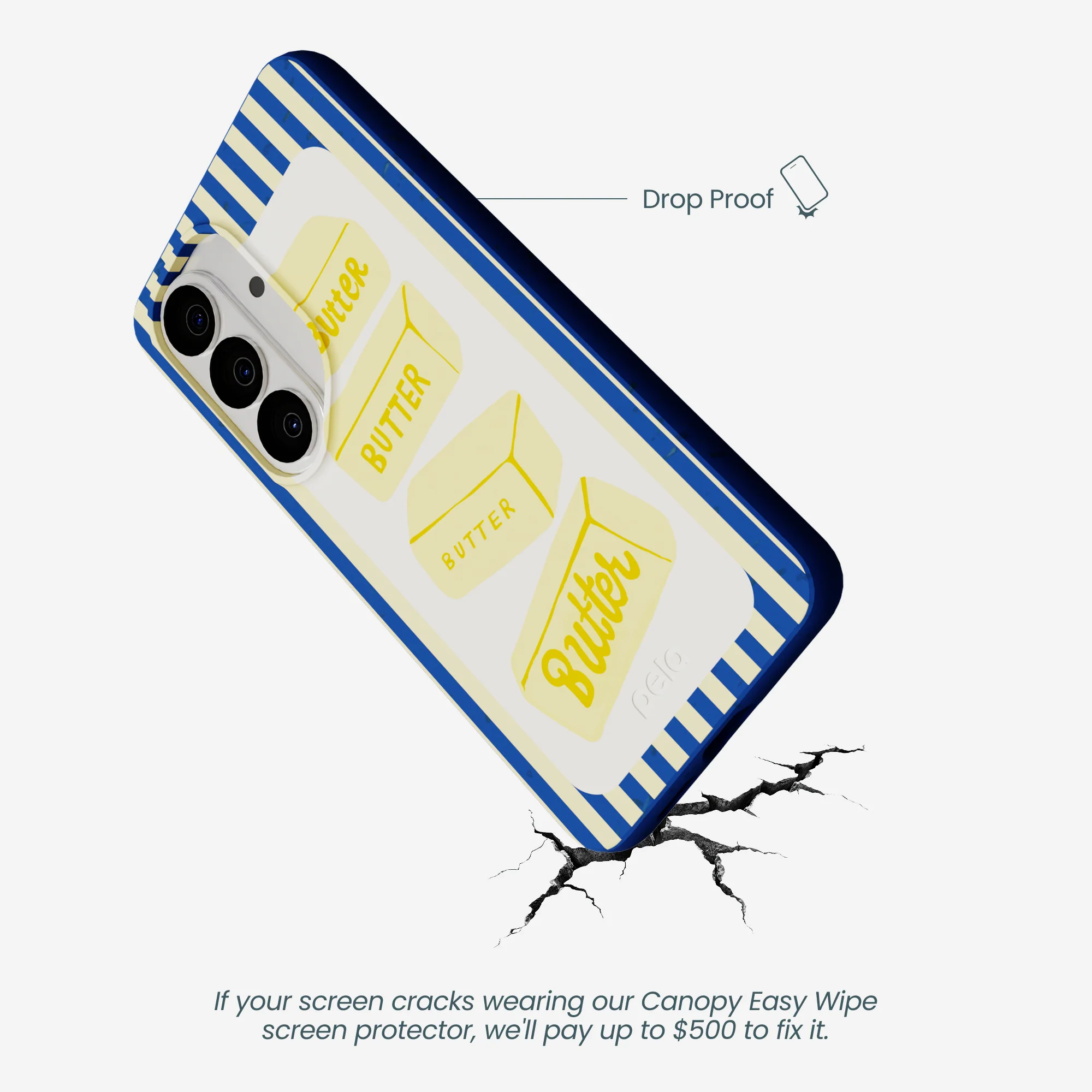 Electric Blue Butter Bars Samsung Galaxy S26 Case - Image 5