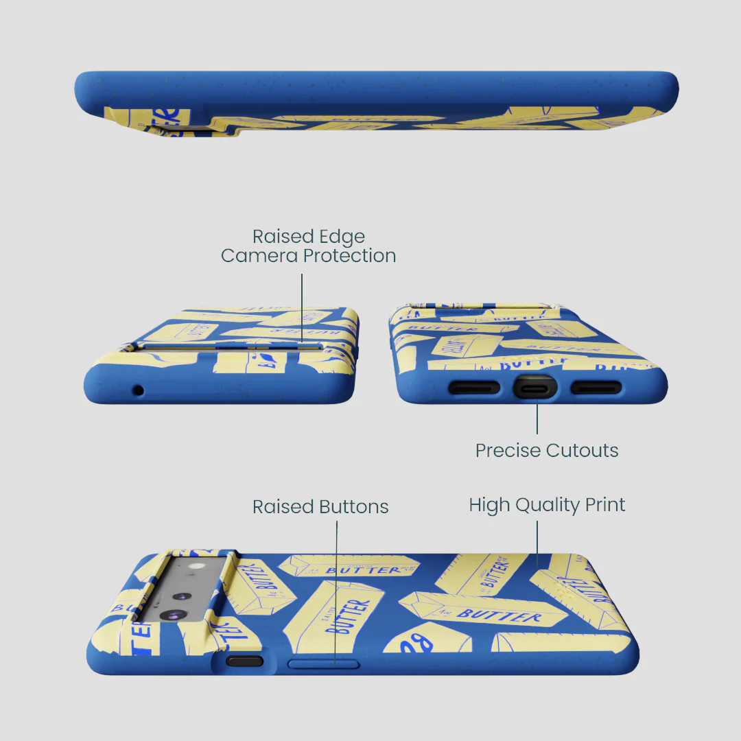 Electric Blue Butter Love Google Pixel 6 Case - Image 3