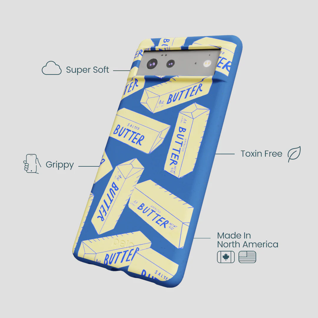 Electric Blue Butter Love Google Pixel 6 Case - Image 4