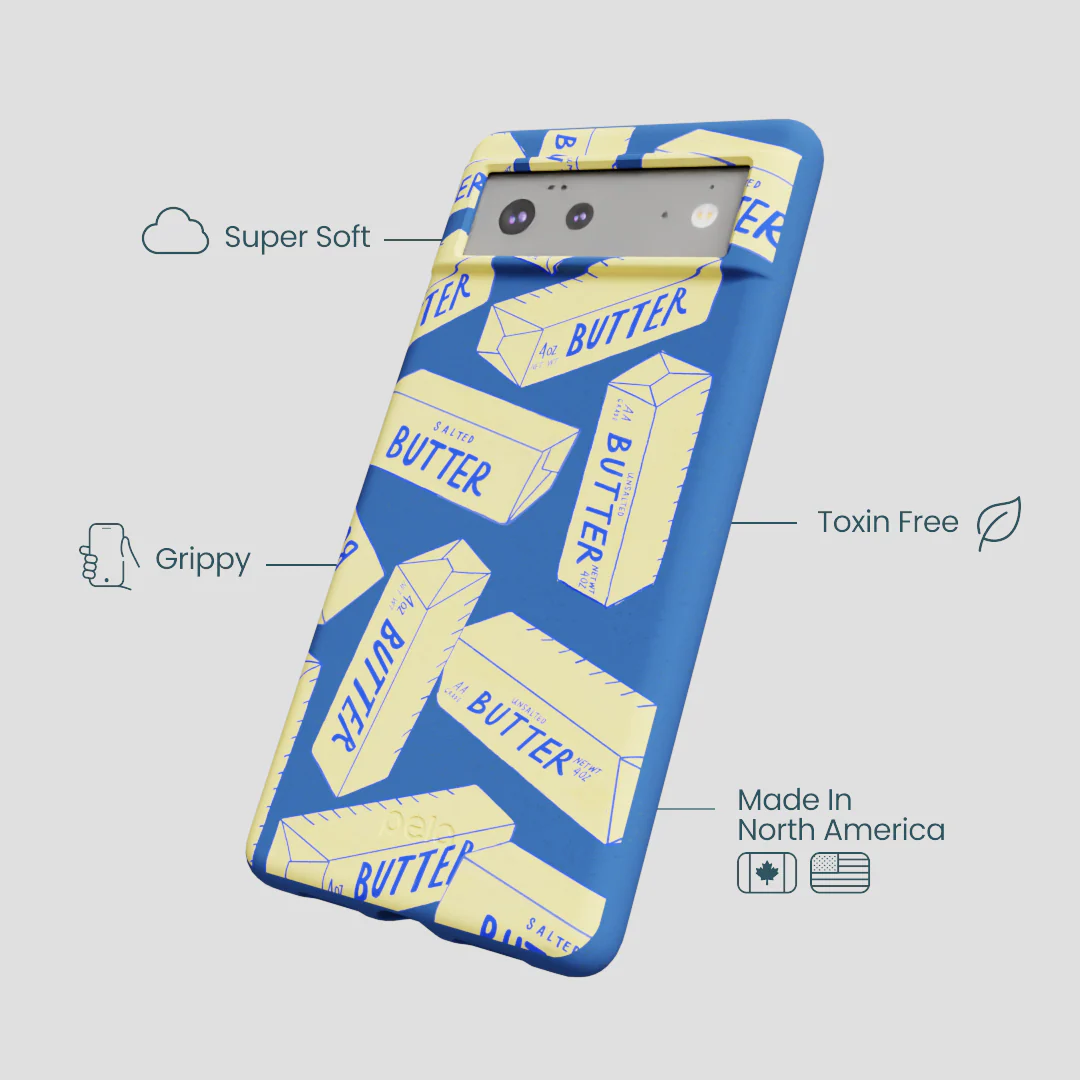 Electric Blue Butter Love Google Pixel 6a Case - Image 4