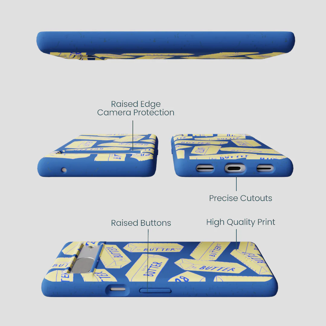 Electric Blue Butter Love Google Pixel 7 Case - Image 3