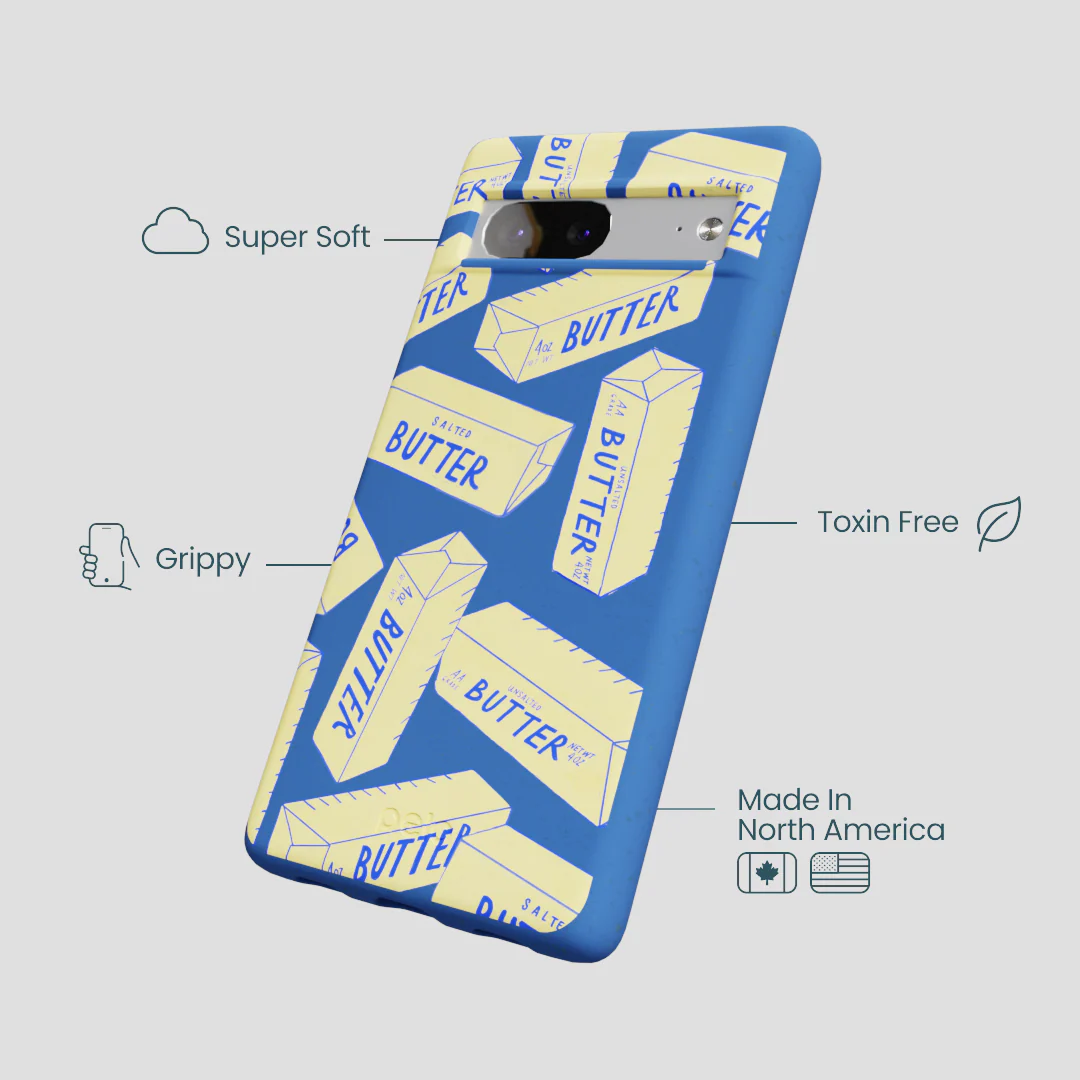 Electric Blue Butter Love Google Pixel 7 Case - Image 4