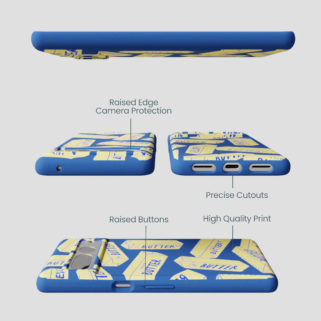 Electric Blue Butter Love Google Pixel 7 Pro Case - Image 3