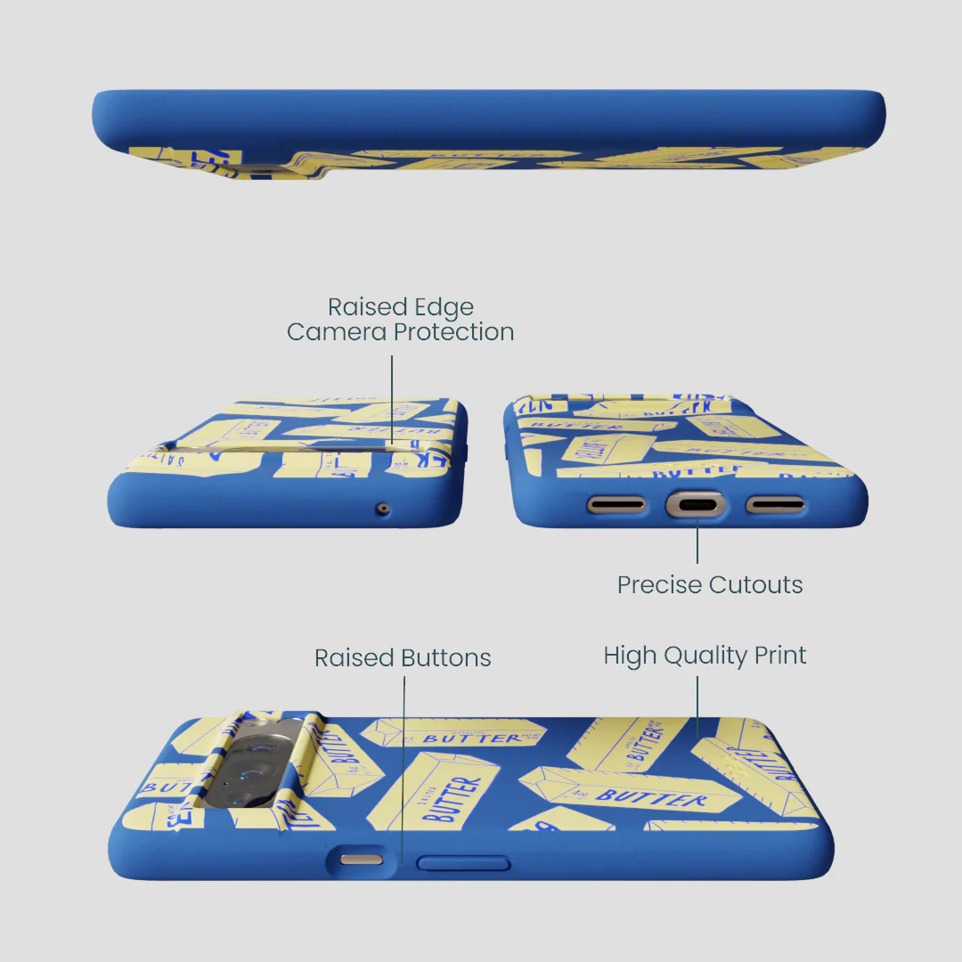 Electric Blue Butter Love Google Pixel 8 Pro Case - Image 3