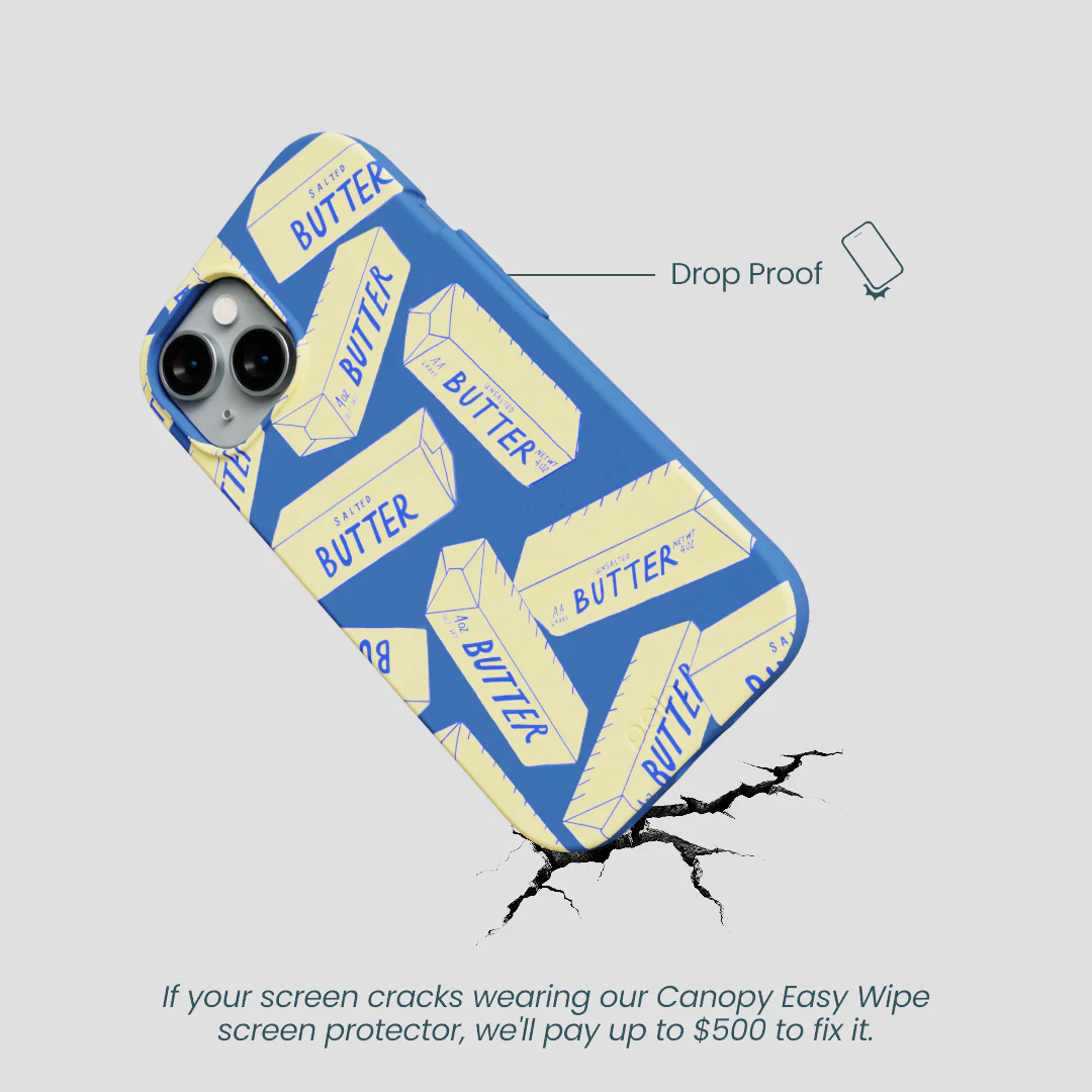 Electric Blue Butter Love iPhone 14 Case - Image 5