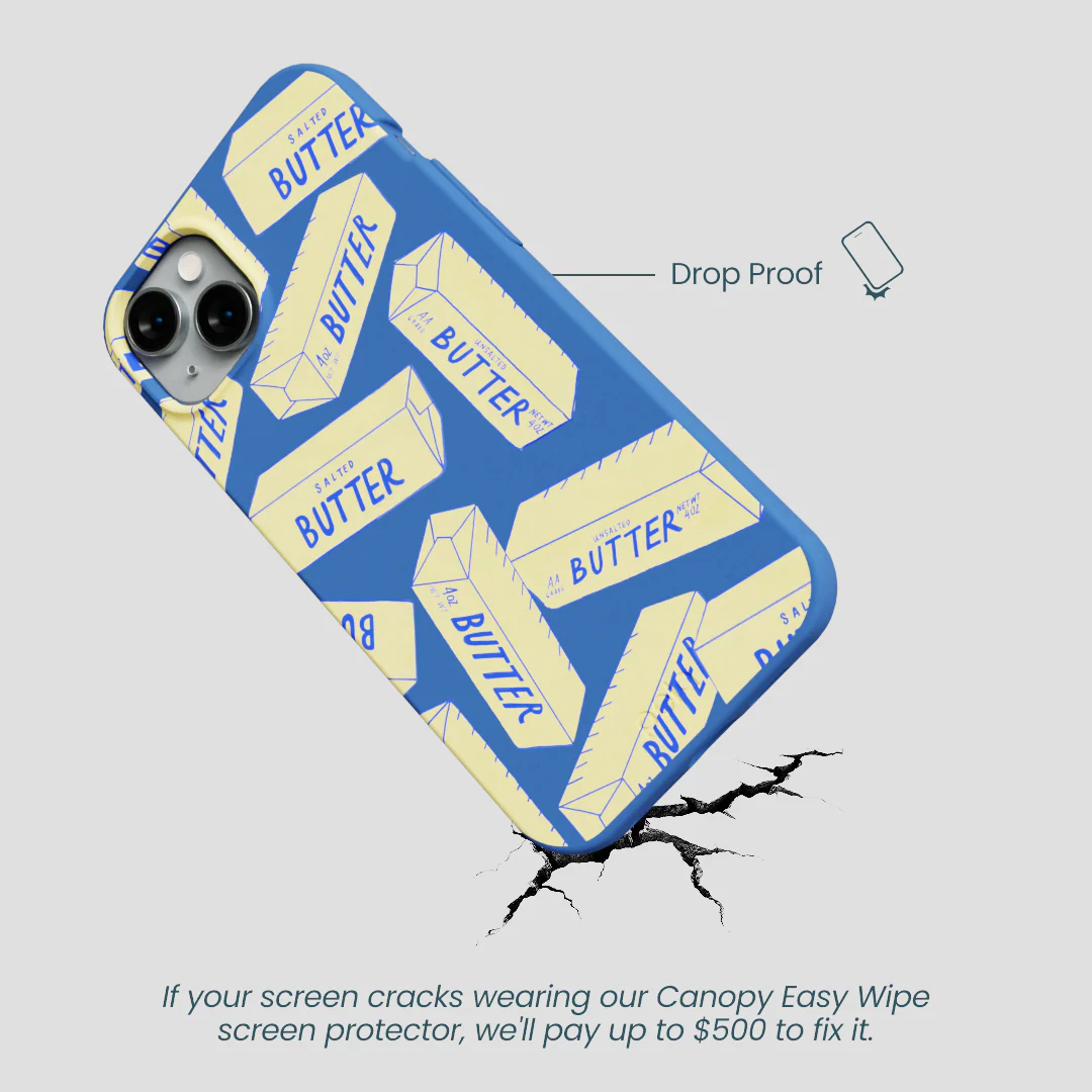 Electric Blue Butter Love iPhone 14 Plus Case - Image 5