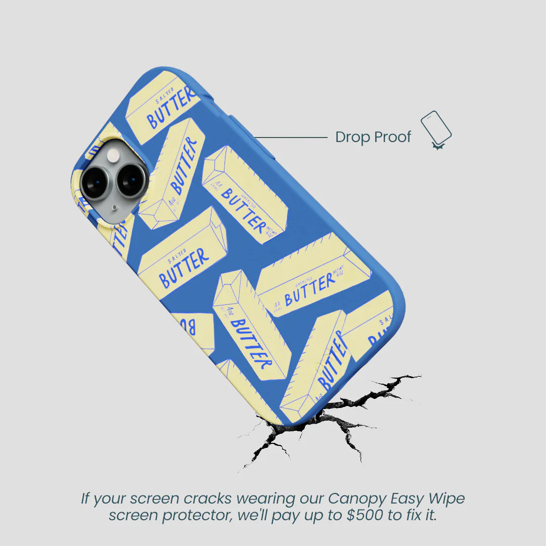 Electric Blue Butter Love iPhone 15 Case - Image 5