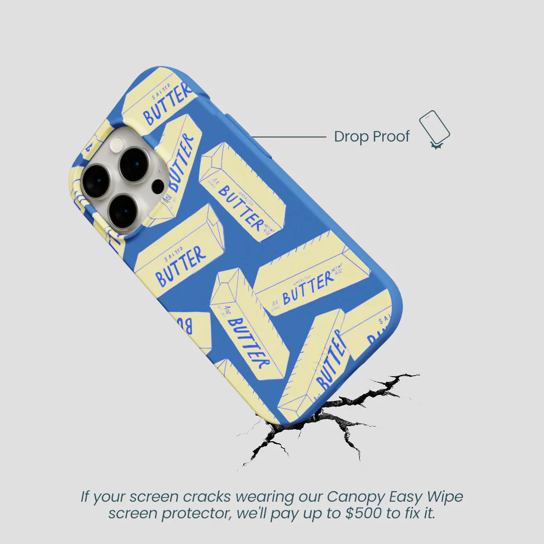 Electric Blue Butter Love iPhone 15 Pro Case - Image 5