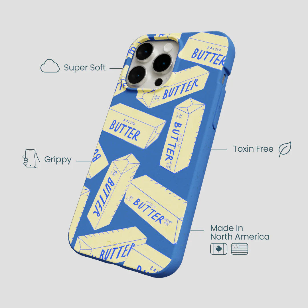 Electric Blue Butter Love iPhone 15 Pro Max Case - Image 4