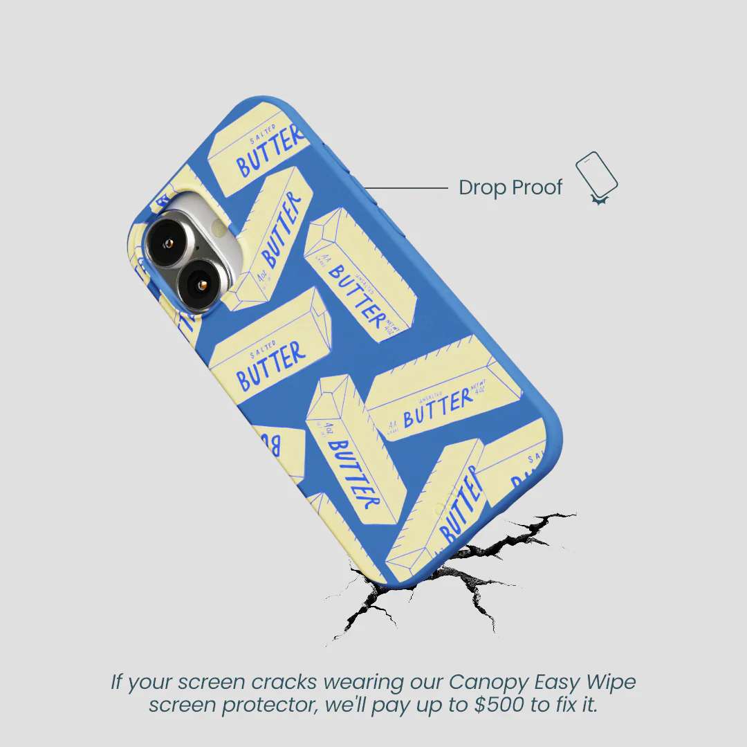 Electric Blue Butter Love iPhone 16 Case - Image 5