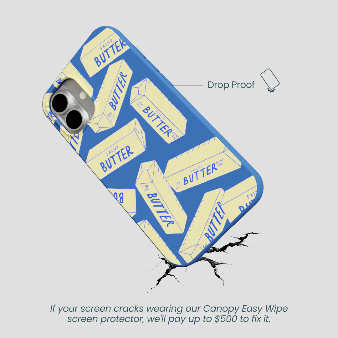 Electric Blue Butter Love iPhone 16 Plus Case - Image 5
