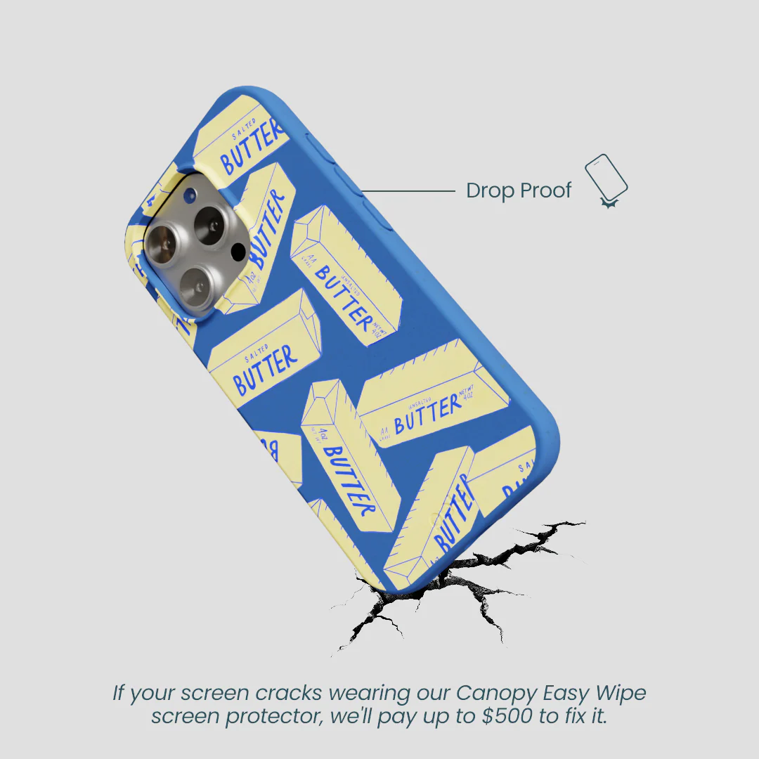 Electric Blue Butter Love iPhone 16 Pro Case - Image 5
