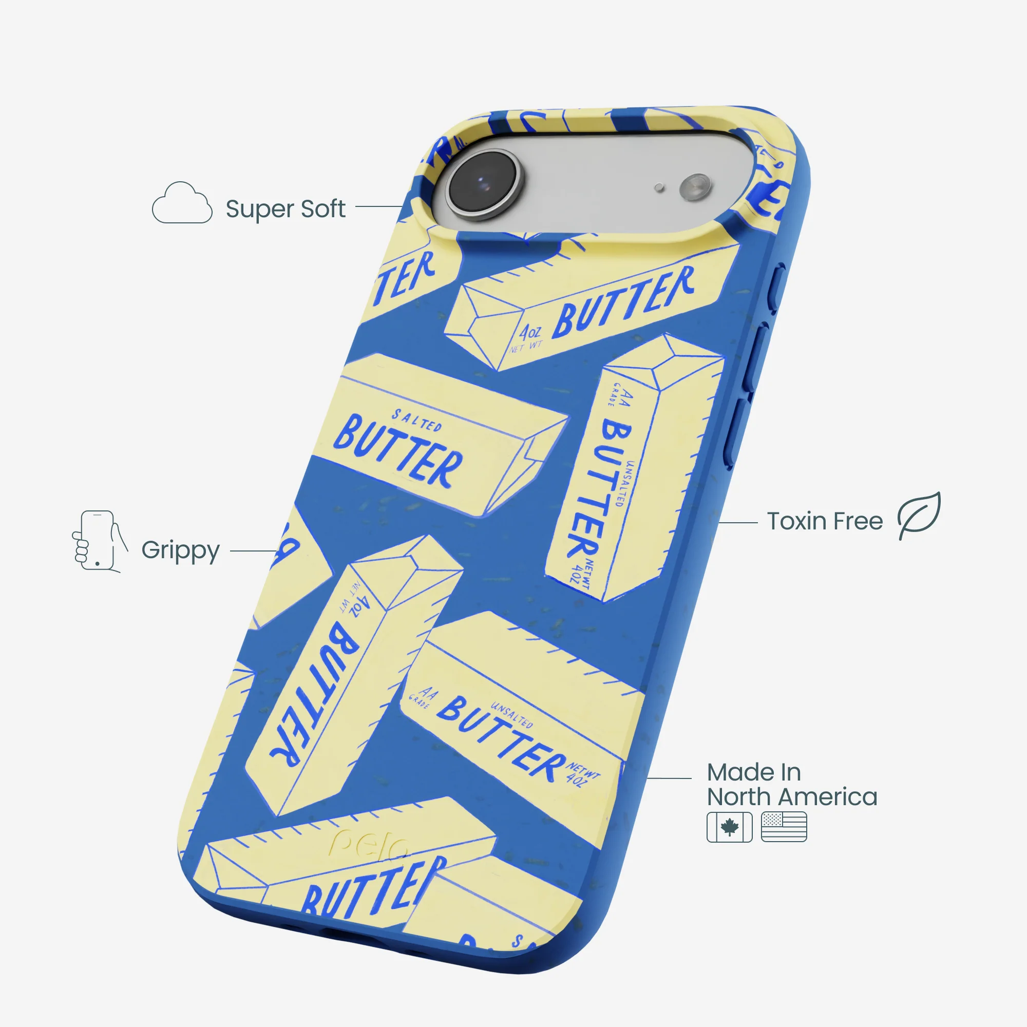 Electric Blue Butter Love iPhone Air Case - Image 4