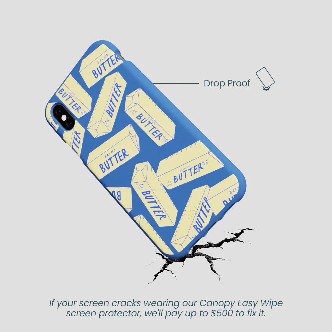 Electric Blue Butter Love iPhone XR Case - Image 5