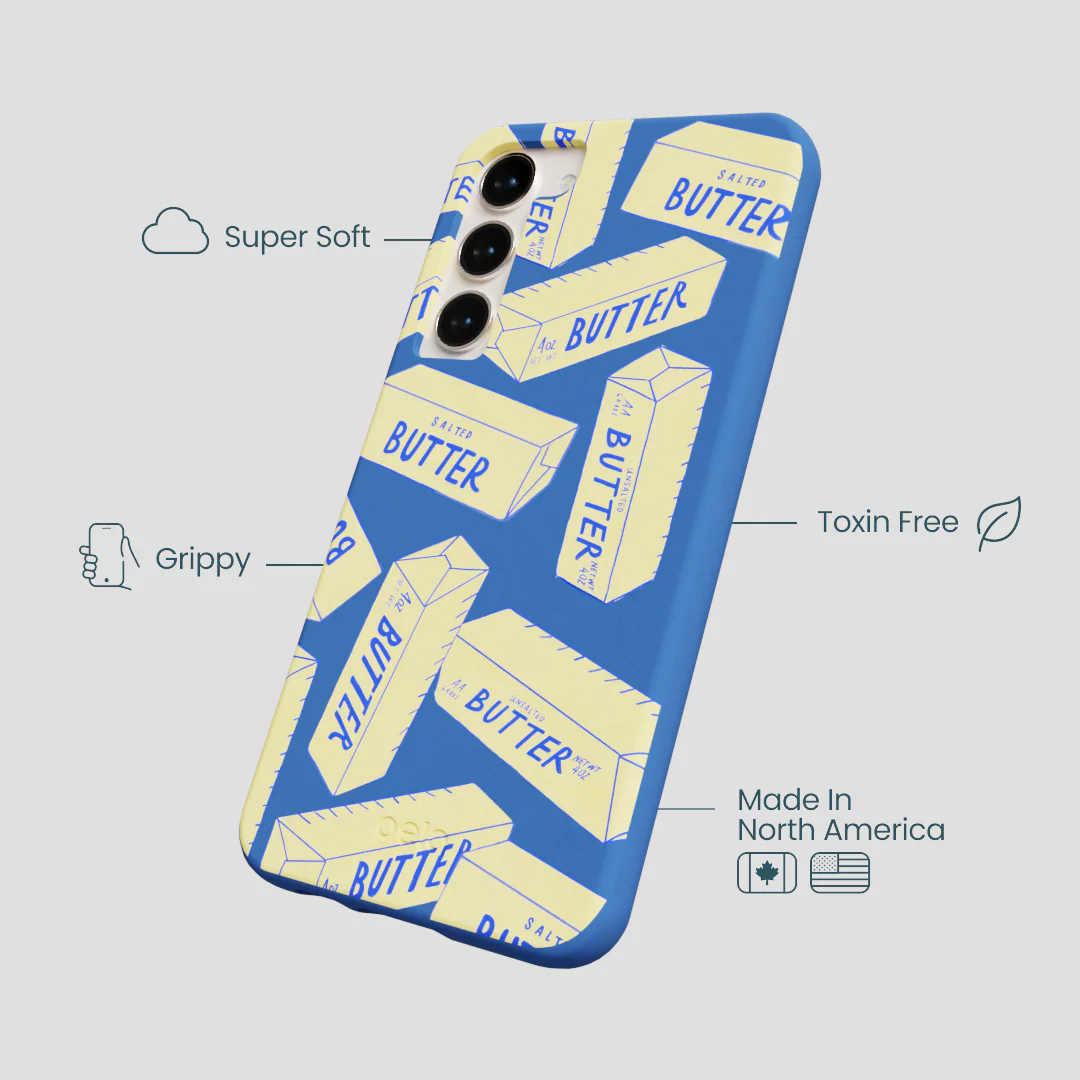 Electric Blue Butter Love Samsung Galaxy S23+(Plus) Case - Image 4