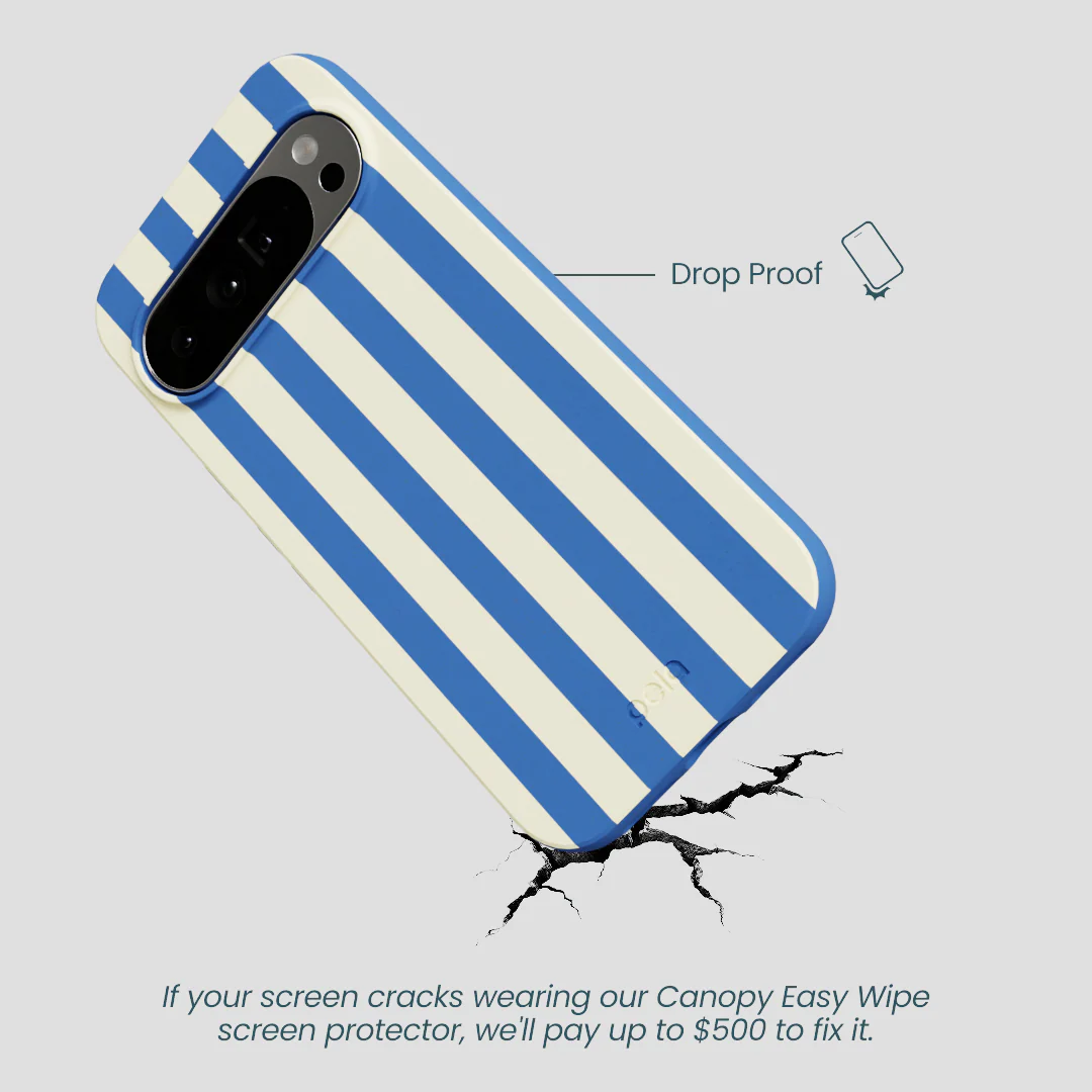 Electric Blue Butter Stripes Google Pixel 10 Pro XL Case - Image 5